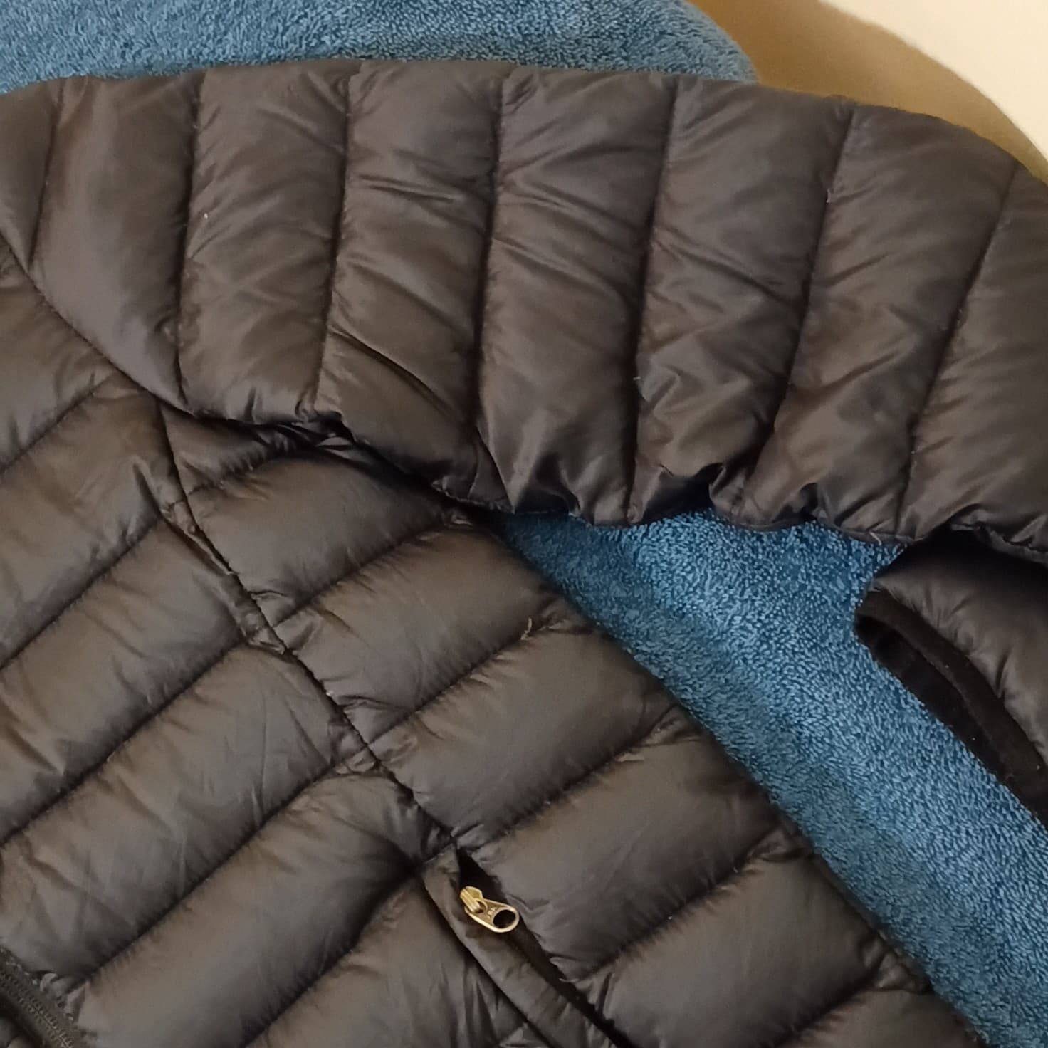 Cabelas Jacket Womens Large Black Puffer Duck Down Full Zip Coat Outdoors - Thumbnail 6