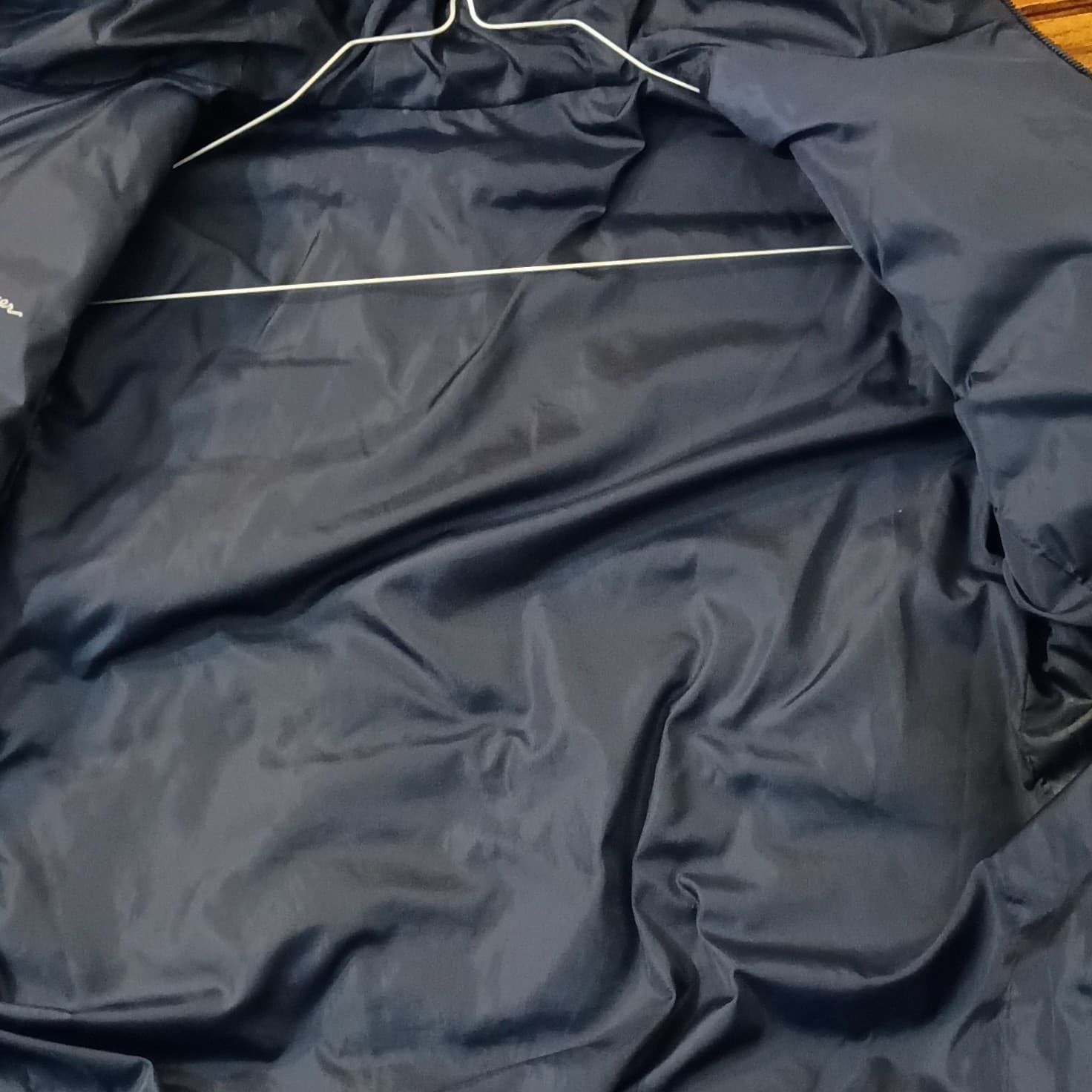 Eddie Bauer Reversible Down Jacket Kids Small Blue Puffer Hooded Winter Coat - Thumbnail 14
