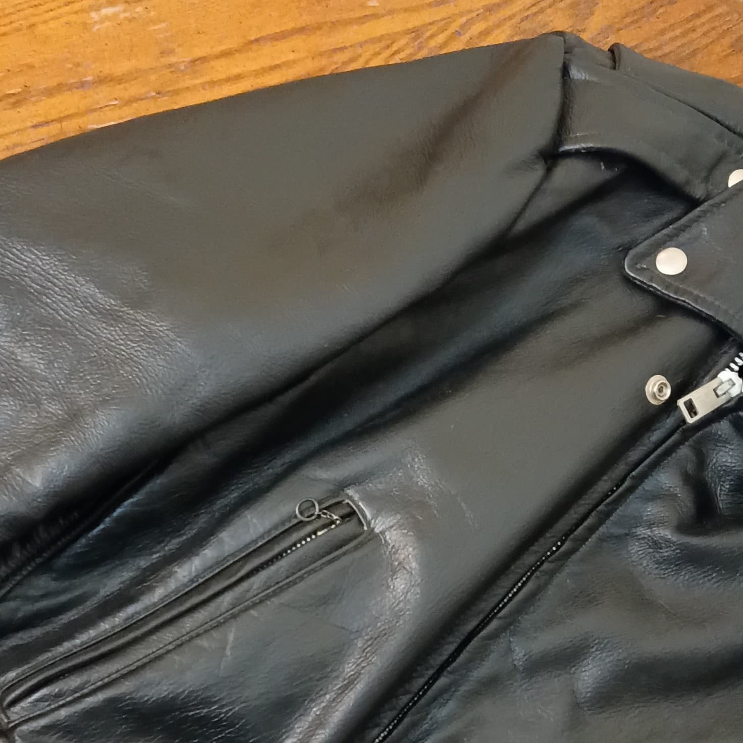 Beau Breed Genuine Leather Bikers Jacket 100% Authentic - Thumbnail 9
