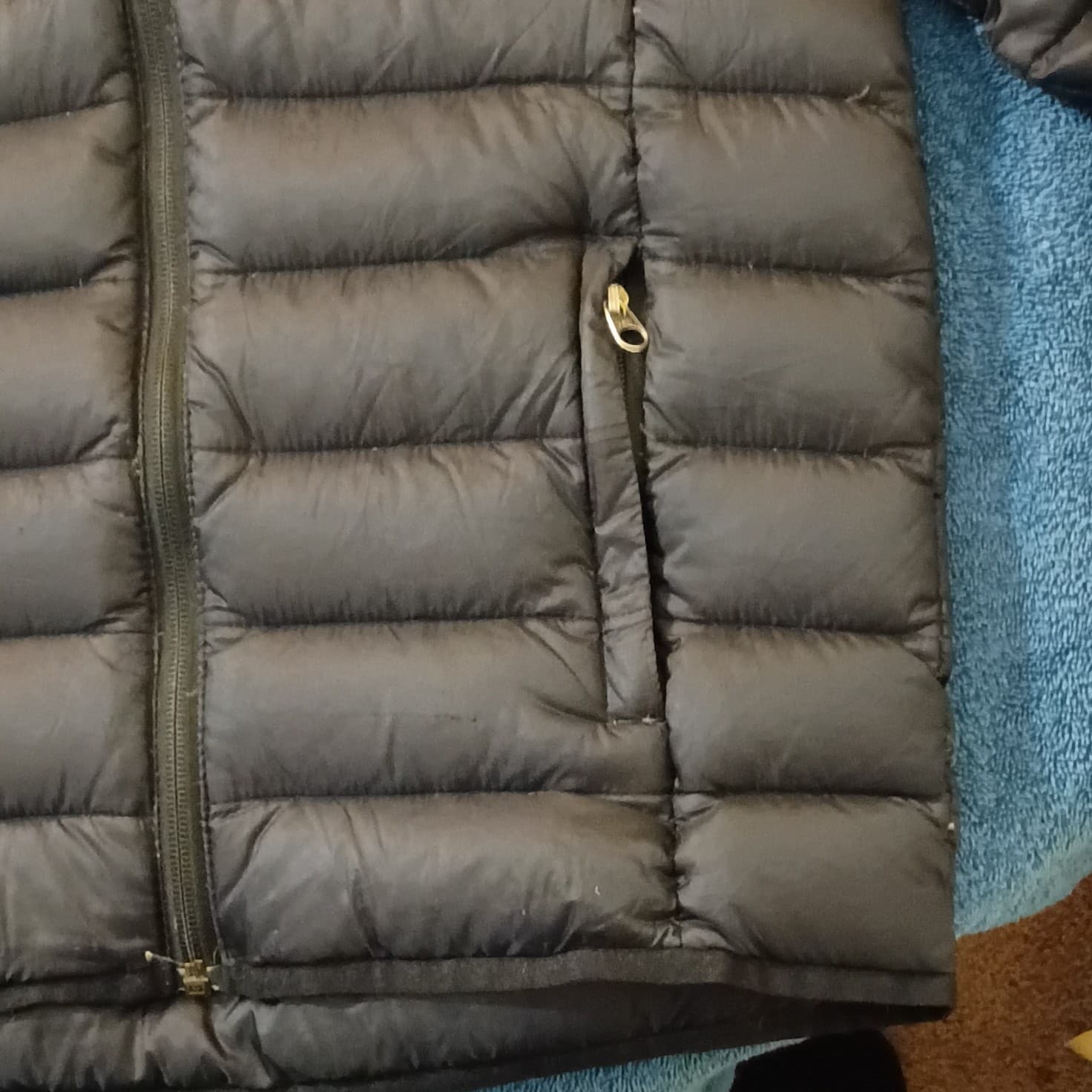 Cabelas Jacket Womens Large Black Puffer Duck Down Full Zip Coat Outdoors - Thumbnail 7