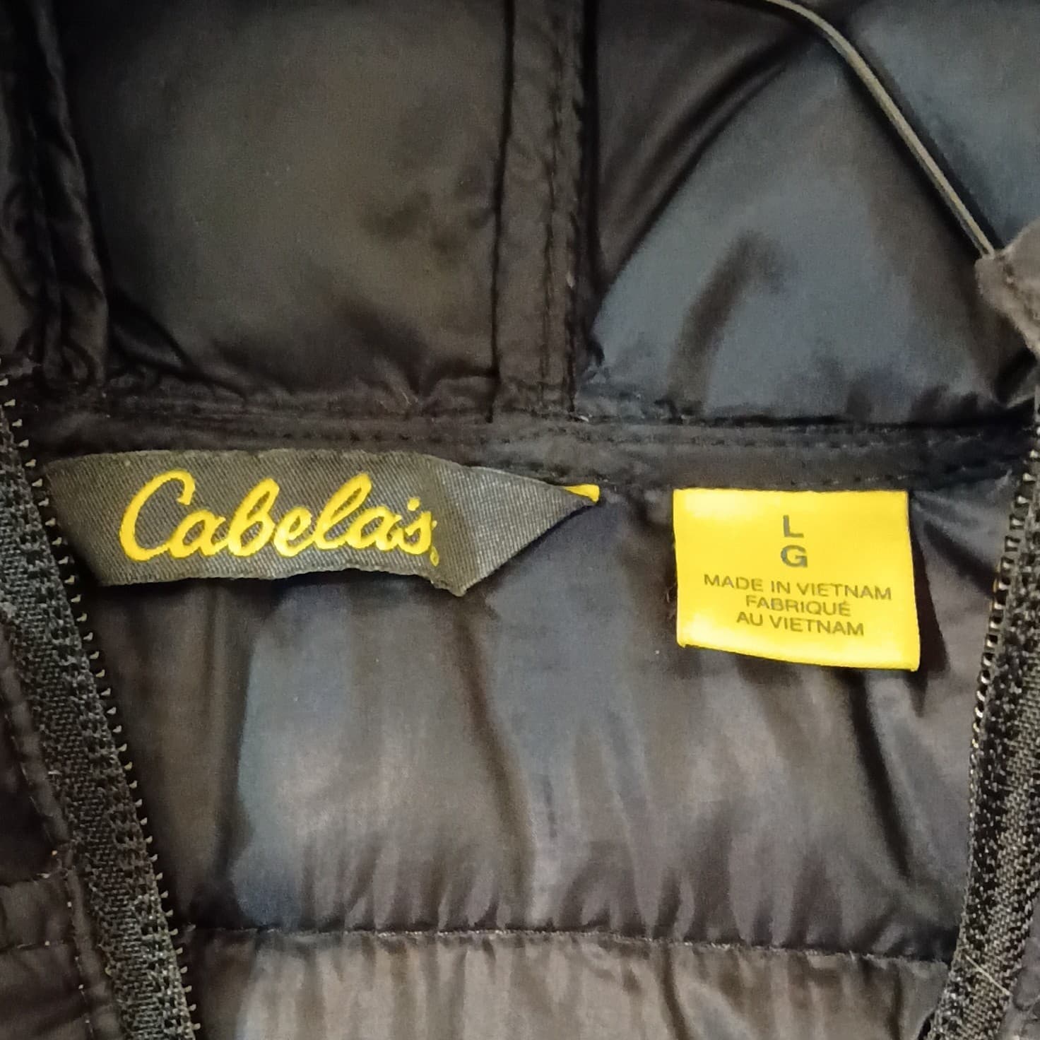 Cabelas Jacket Womens Large Black Puffer Duck Down Full Zip Coat Outdoors - Thumbnail 13