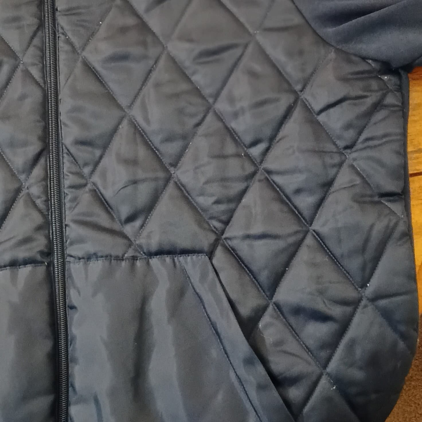 Michael Kors Fully Zip Hooded/Bubble Jacket Men's Size XL Navy Blue - Thumbnail 9