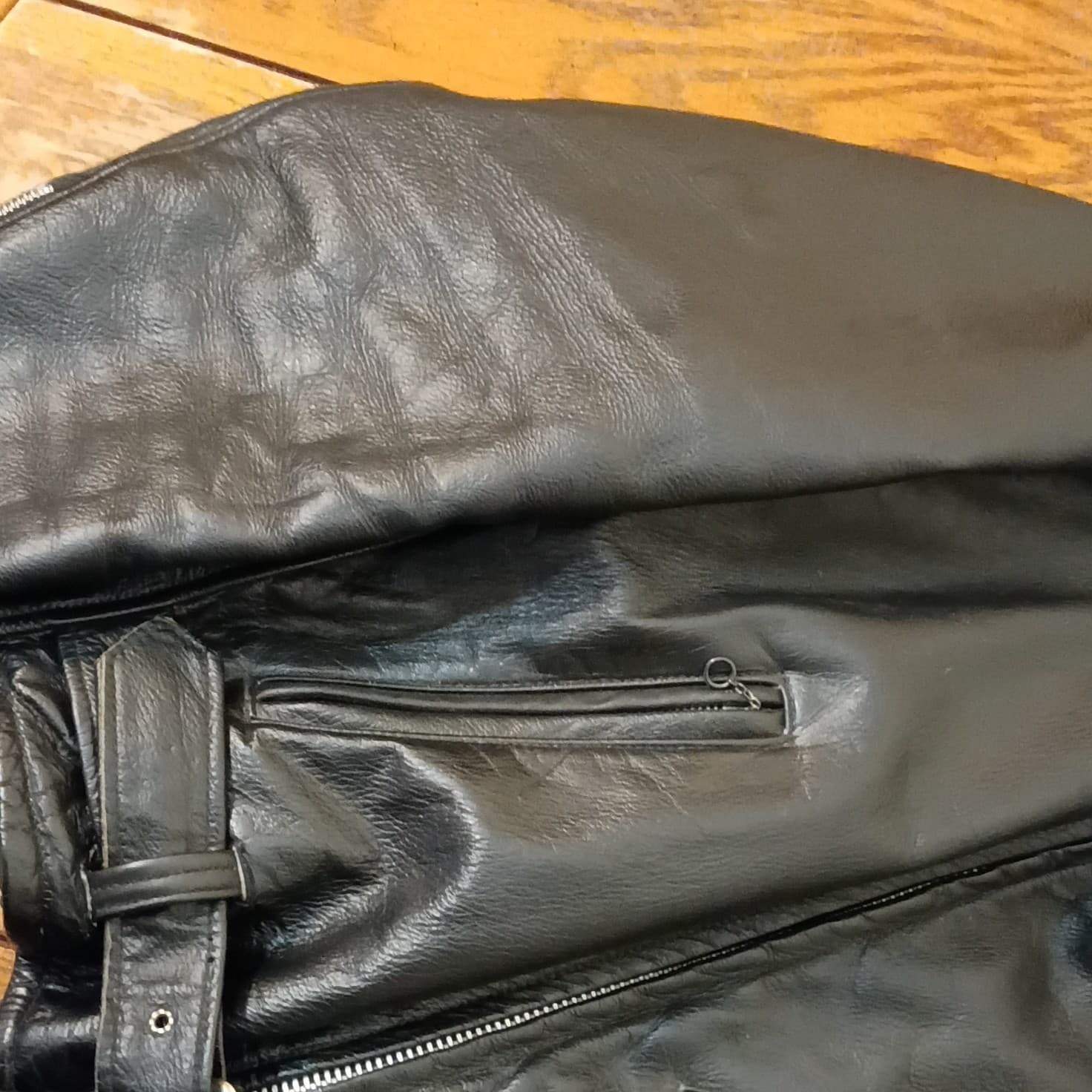 Beau Breed Genuine Leather Bikers Jacket 100% Authentic - Thumbnail 10