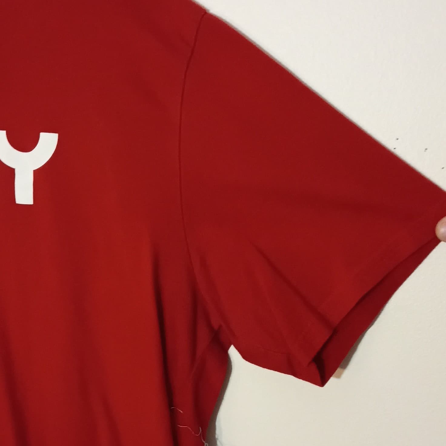 Oakley Mens Red Graphic Logo Crew Neck Short Sleeve Regular Fit T-Shirt XL - Thumbnail 2