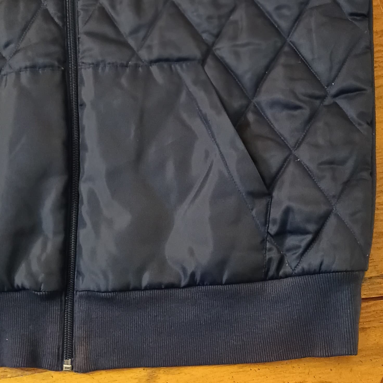 Michael Kors Fully Zip Hooded/Bubble Jacket Men's Size XL Navy Blue - Thumbnail 12