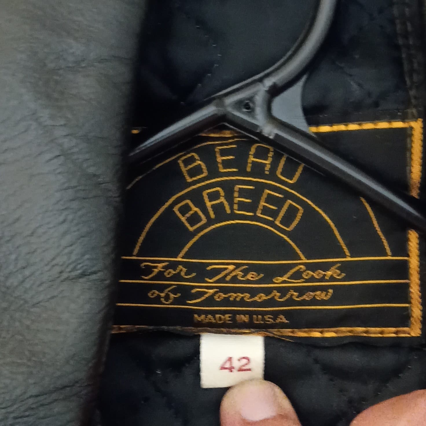 Beau Breed Genuine Leather Bikers Jacket 100% Authentic - Thumbnail 2