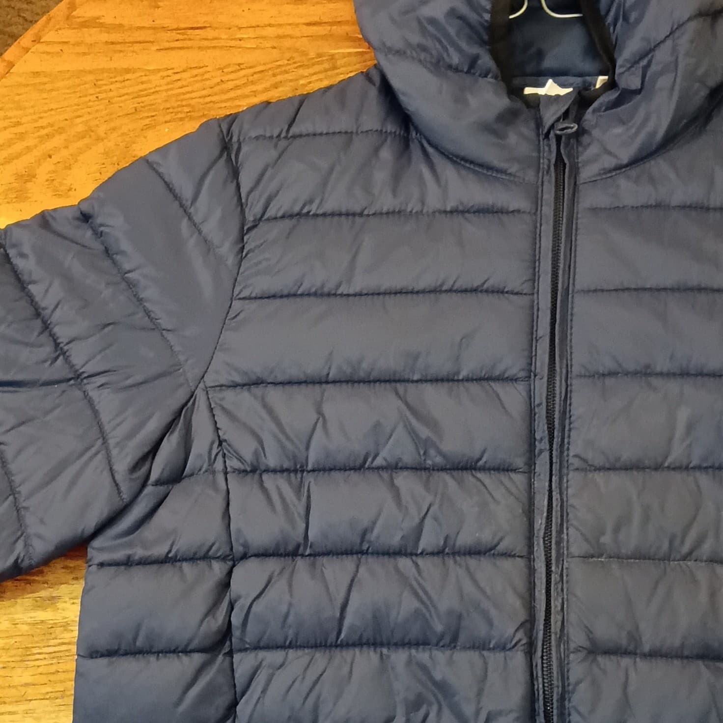 Boys Packable Puffer Jacket Navy Lightweight Gap Kids Primaloft Size Large - Thumbnail 5