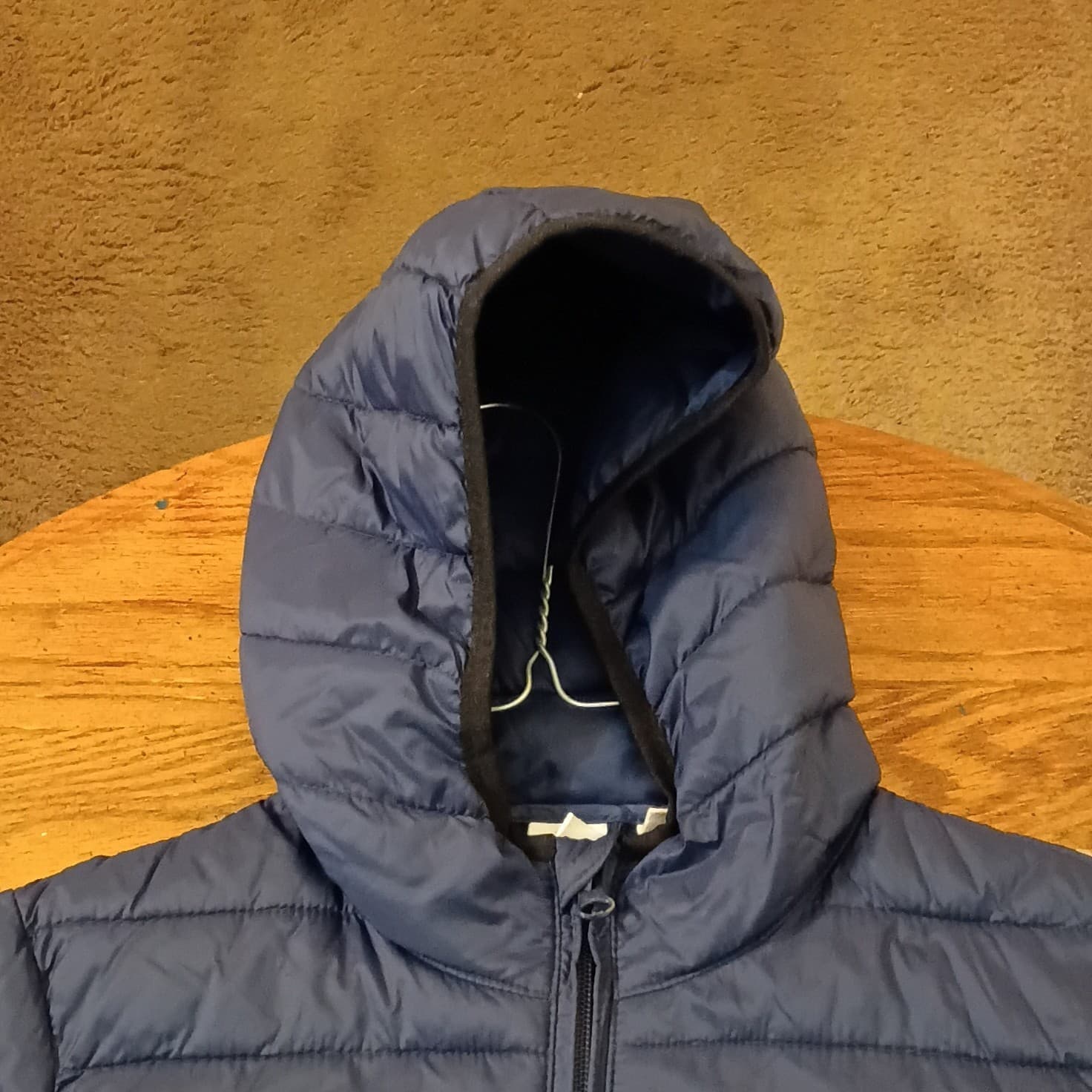 Boys Packable Puffer Jacket Navy Lightweight Gap Kids Primaloft Size Large - Thumbnail 4