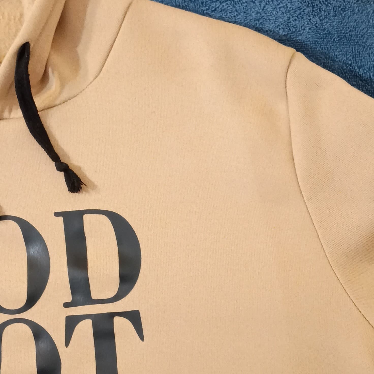 Manfinity Hoodie God's Got Me Logo Tan Colorway Men's Size Large - Thumbnail 5