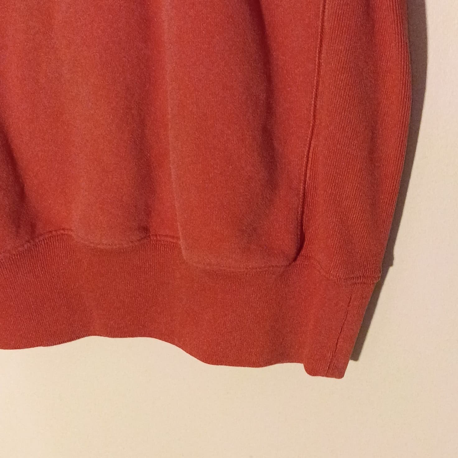 Champion Reverse Weave Sweatshirt Medium Rust Orange Embroidered Logo - Thumbnail 12