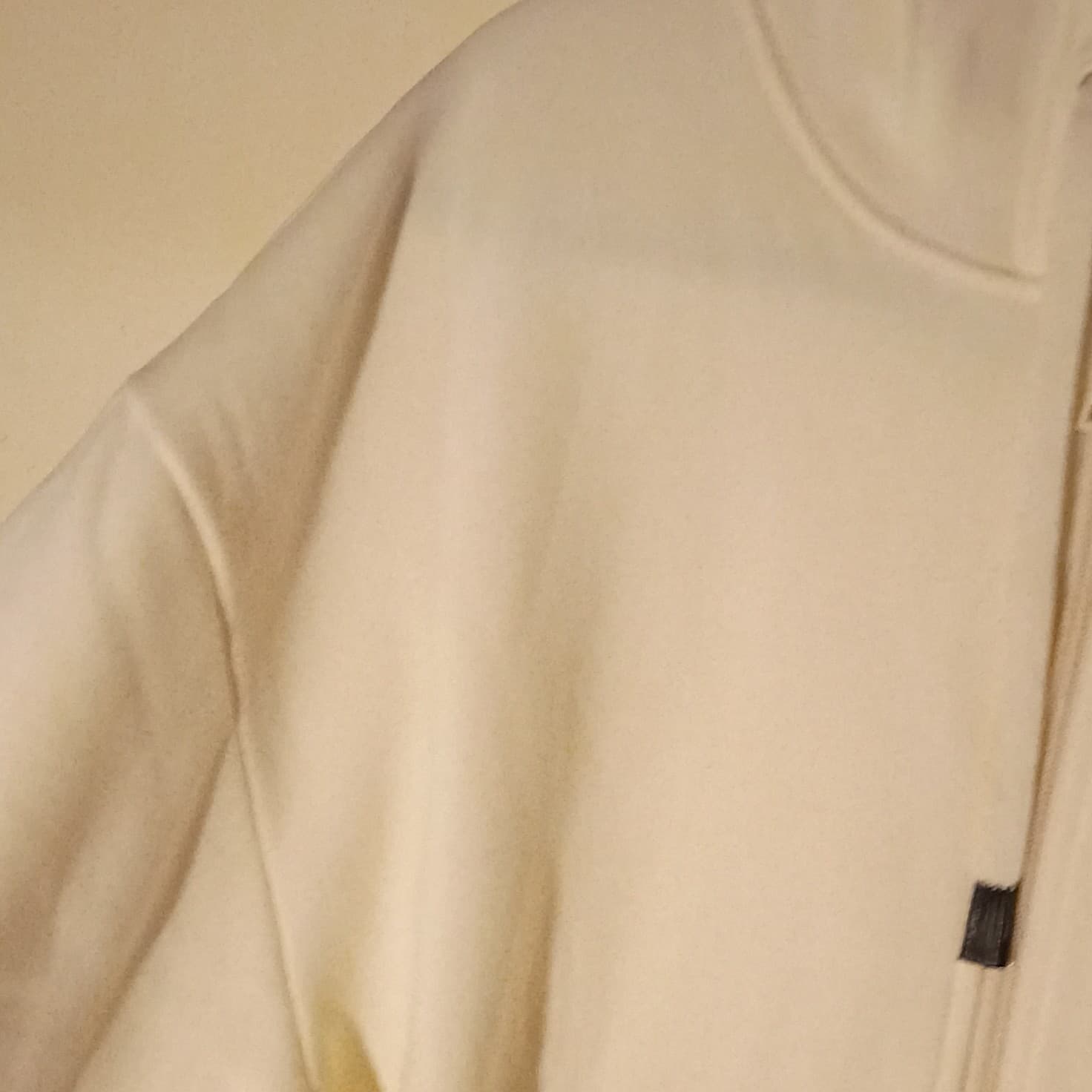 Essentials Men's White Full Zip Hoodie Long Sleeve Sweatshirt Size L - Thumbnail 9
