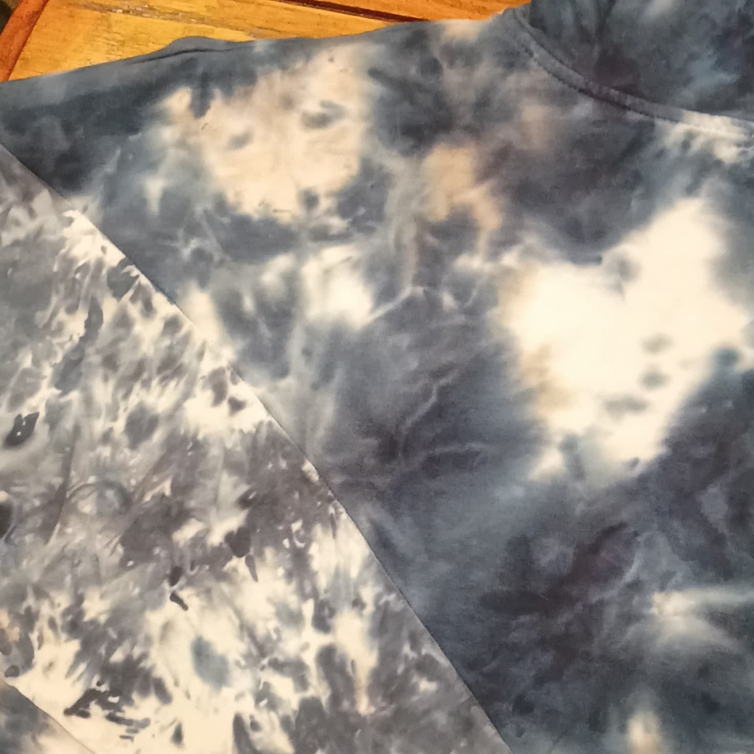 PINK Victoria's Secret Tie-Dye Half Zip Pullover Hoodie Blue/White Women's M - Thumbnail 13