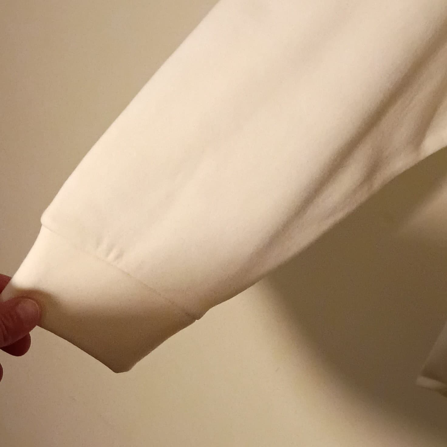 Essentials Men's White Full Zip Hoodie Long Sleeve Sweatshirt Size L - Thumbnail 11