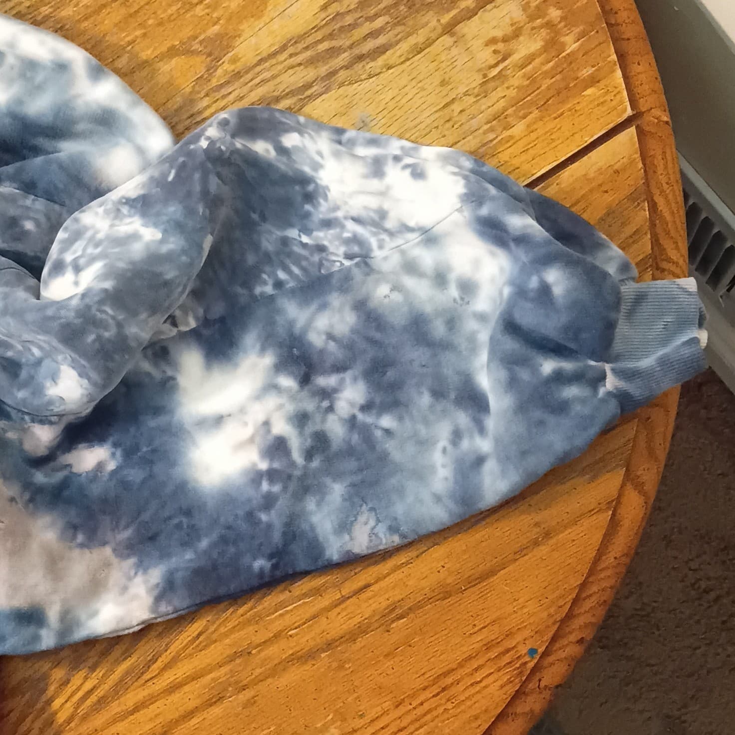 PINK Victoria's Secret Tie-Dye Half Zip Pullover Hoodie Blue/White Women's M - Thumbnail 17
