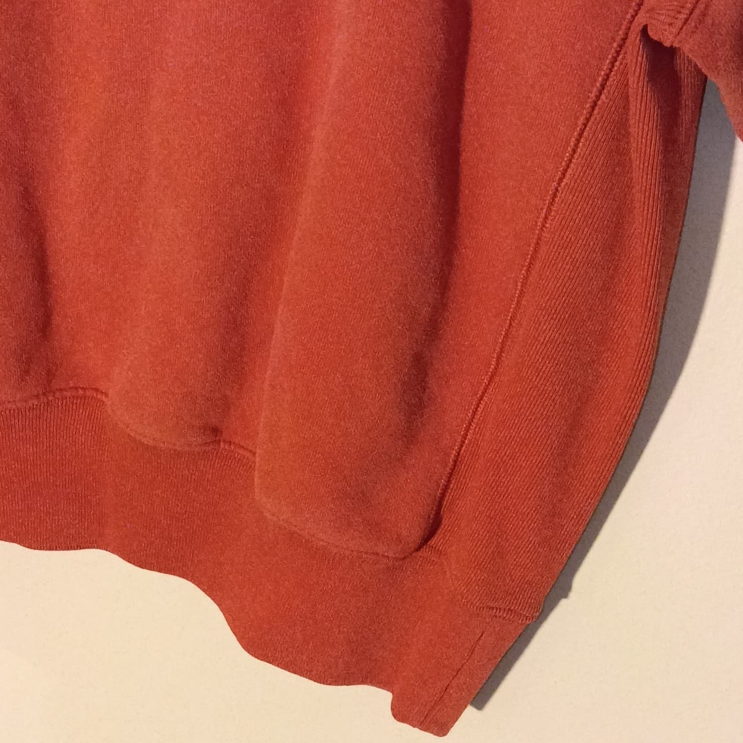 Champion Reverse Weave Sweatshirt Medium Rust Orange Embroidered Logo - Thumbnail 7