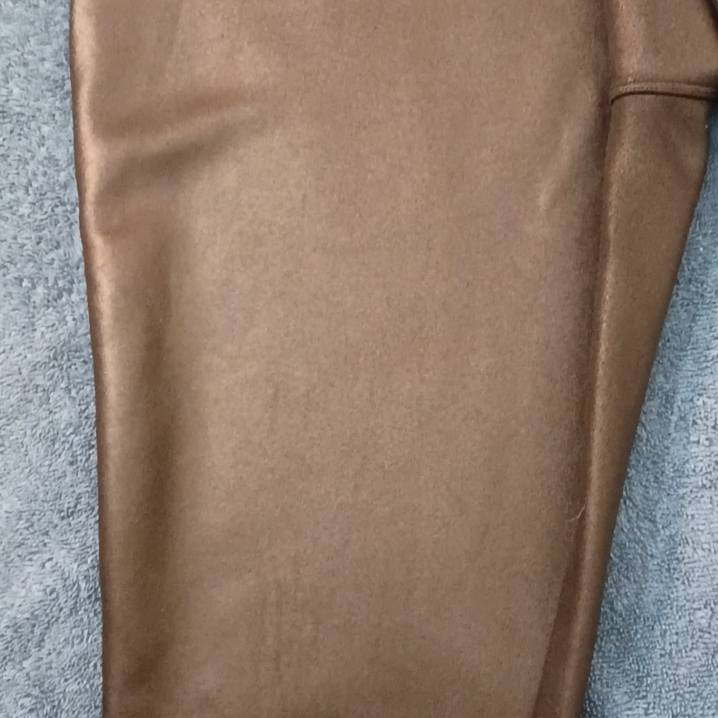 Express Women's Black Faux Leather Ankle Leggings Size L Stretch Elastic Waist - Thumbnail 9