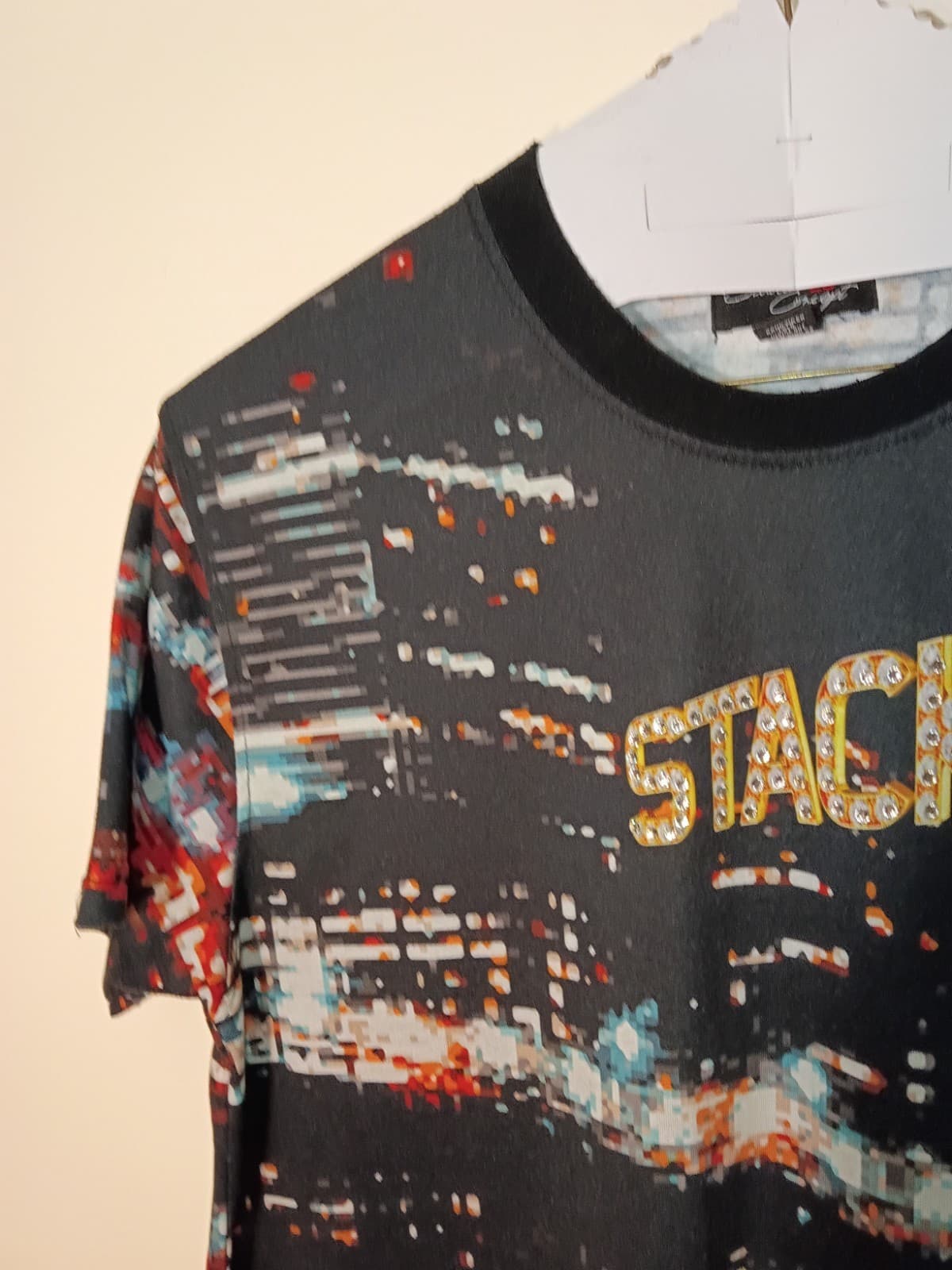 Studio 23 Concept Mens City Graphic Print Crew Neck Short Sleeve T-Shirt L - Thumbnail 5