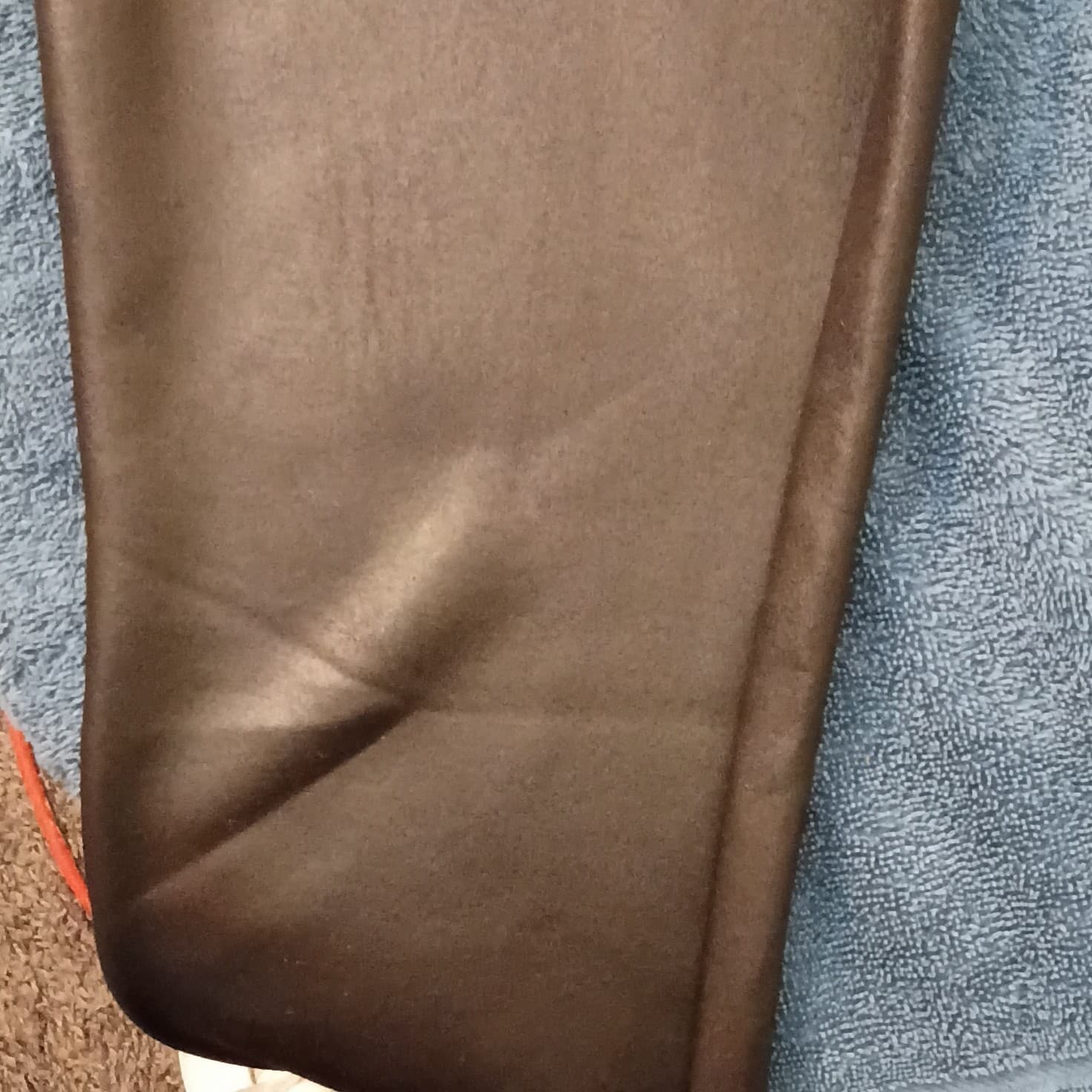 Express Women's Black Faux Leather Ankle Leggings Size L Stretch Elastic Waist - Thumbnail 10