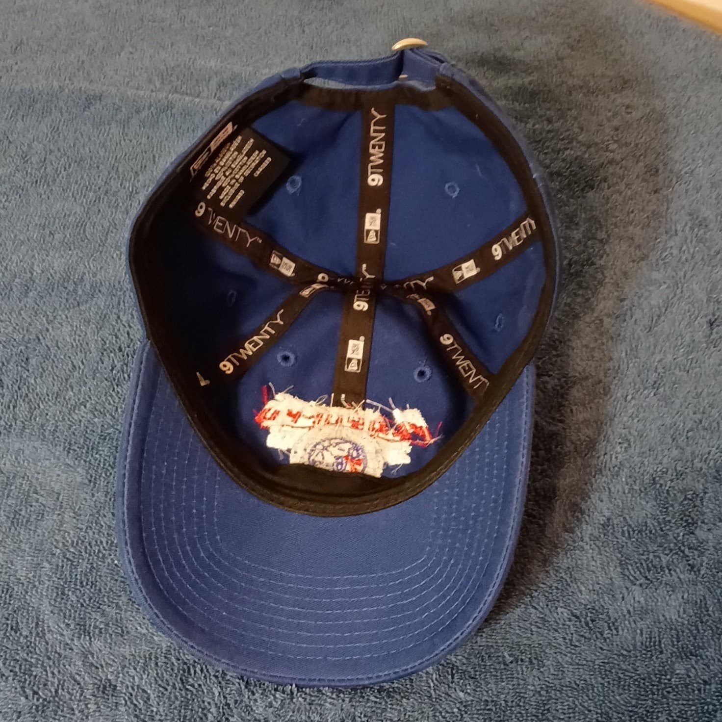 New Era 9TWENTY Philadelphia 76ers NBA Basketball Adjustable Hat Cap Blue - Thumbnail 7