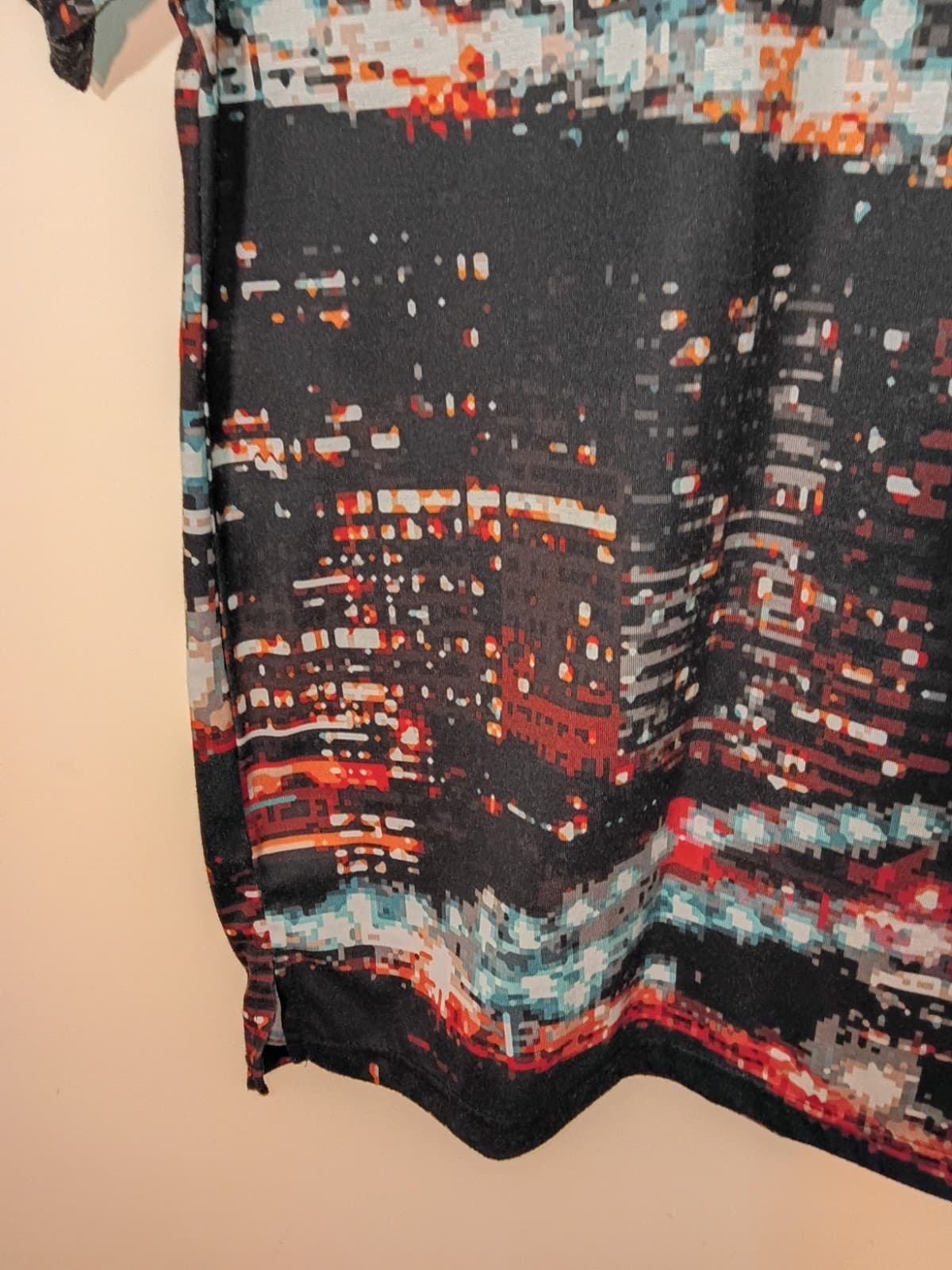 Studio 23 Concept Mens City Graphic Print Crew Neck Short Sleeve T-Shirt L - Thumbnail 4