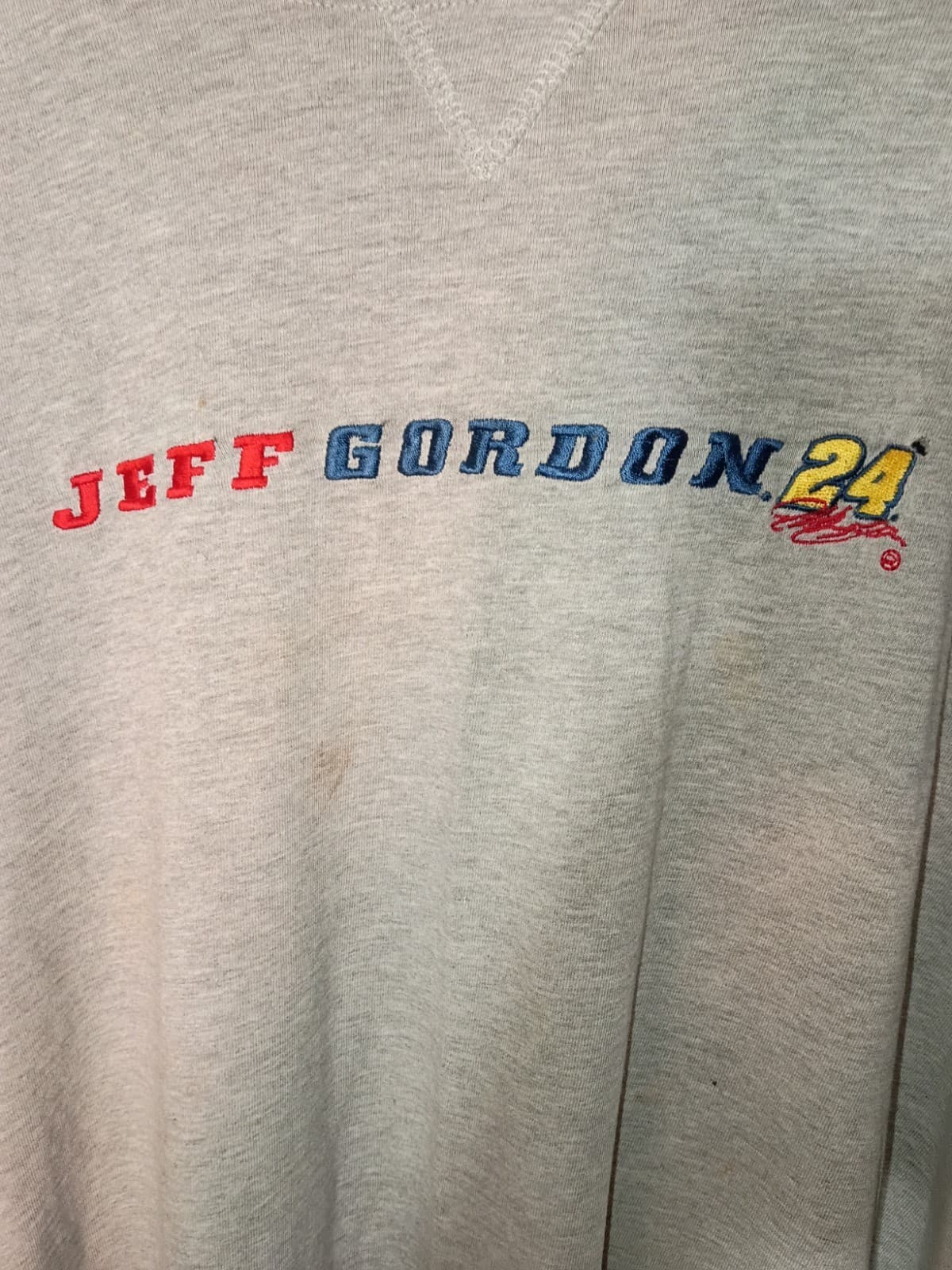vintage Chase Authentics Jeff Gordon 24 NASCAR Gray T-Shirt, Size XL - Thumbnail 3
