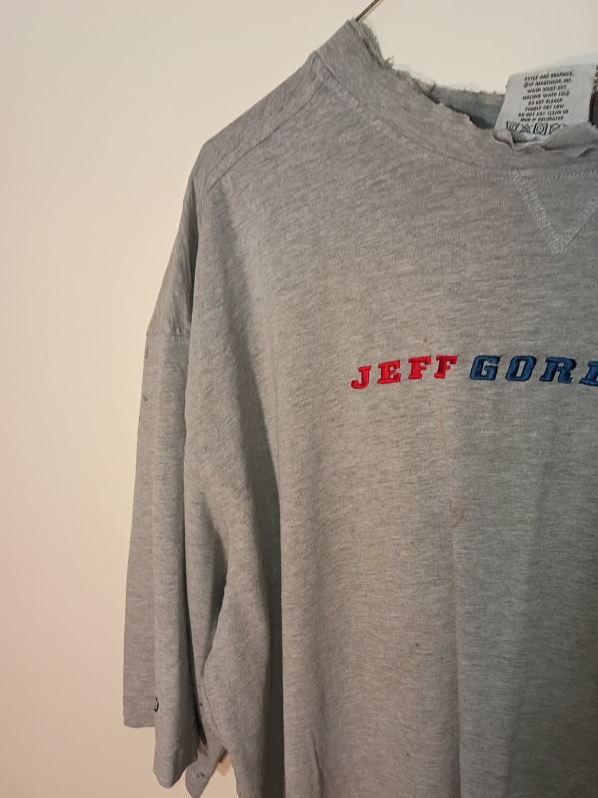 vintage Chase Authentics Jeff Gordon 24 NASCAR Gray T-Shirt, Size XL - Thumbnail 10