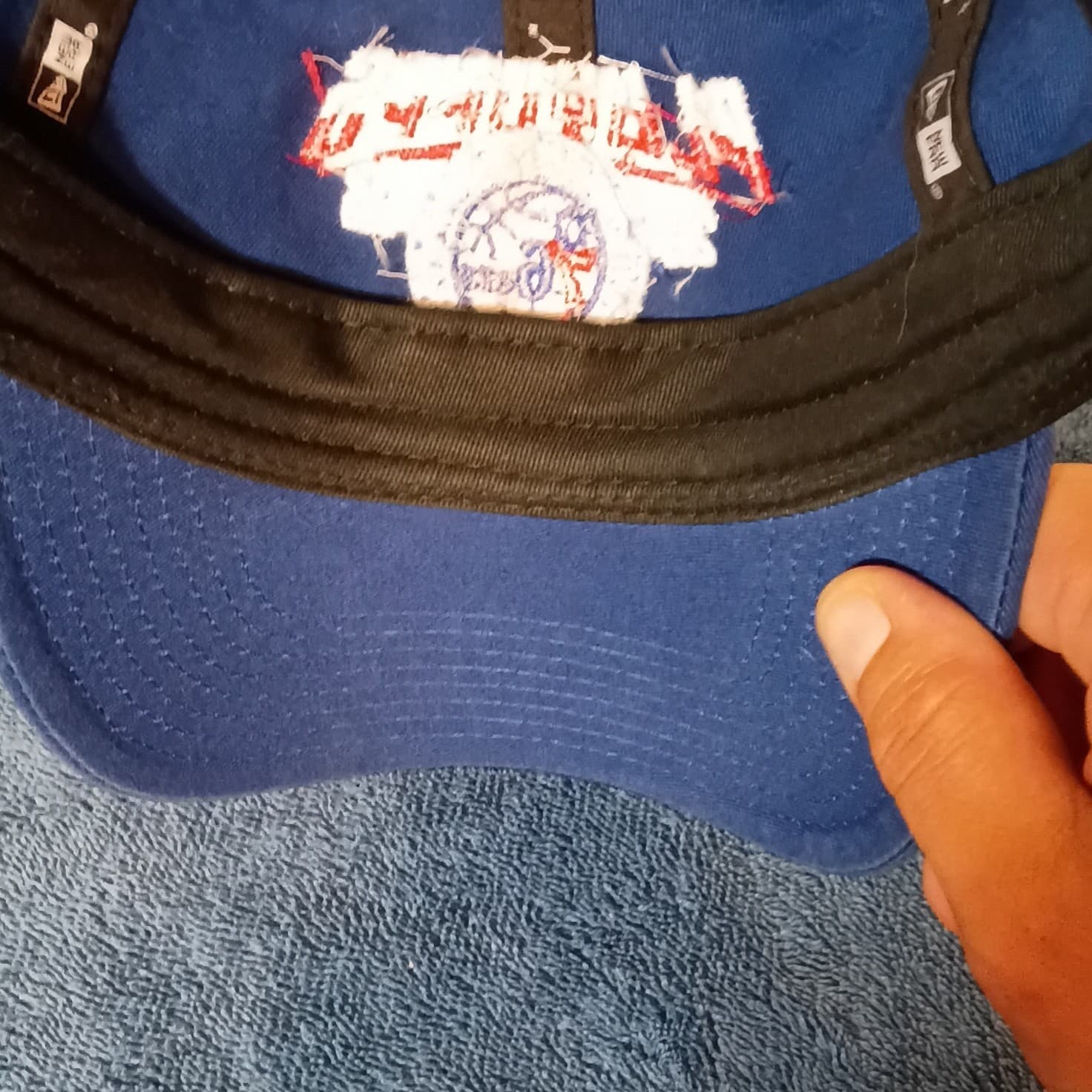 New Era 9TWENTY Philadelphia 76ers NBA Basketball Adjustable Hat Cap Blue - Thumbnail 9