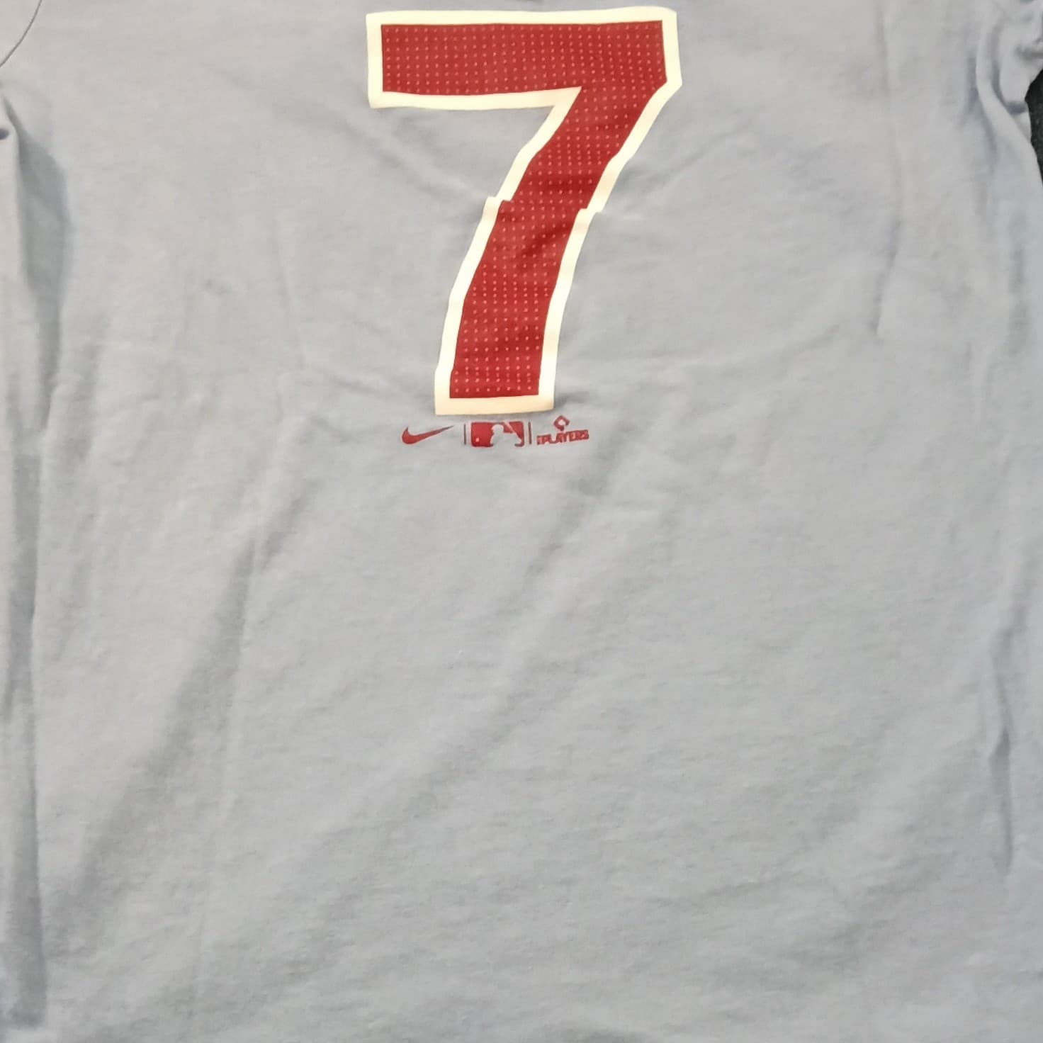 Nike Philadelphia Phillies Trea Turner #7 MLB Shirt Size L Light Blue/Red - Thumbnail 14