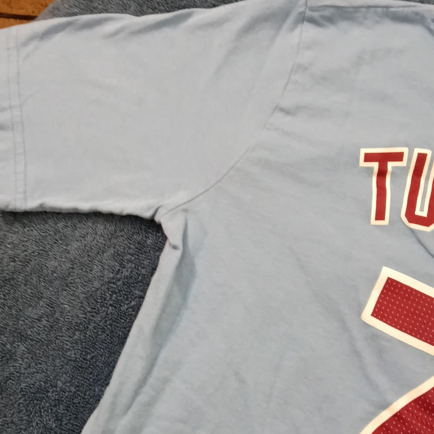 Nike Philadelphia Phillies Trea Turner #7 MLB Shirt Size L Light Blue/Red - Thumbnail 11