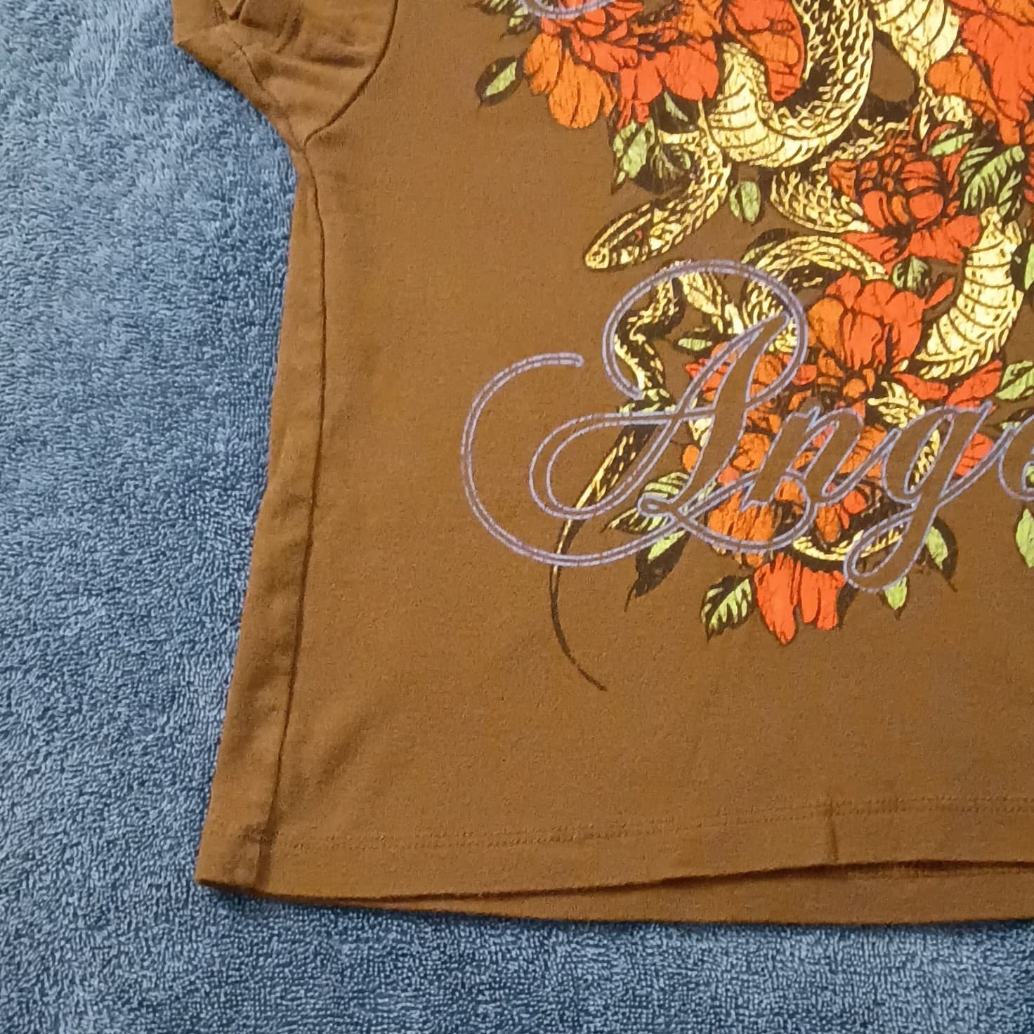 Urban outfitters logo fallen Angel sleeveless t-shirt size large women's - Thumbnail 6