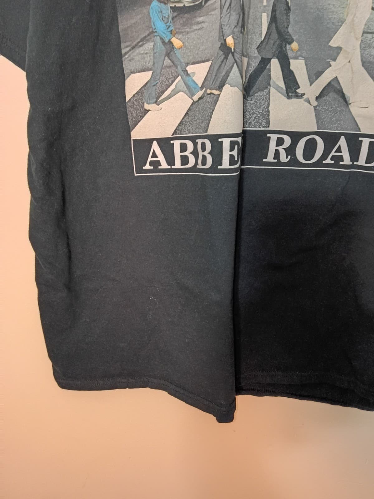 The Beatles Abbey Road Black Graphic T-Shirt Size 2XL Rock & Pop Music Tee - Thumbnail 4