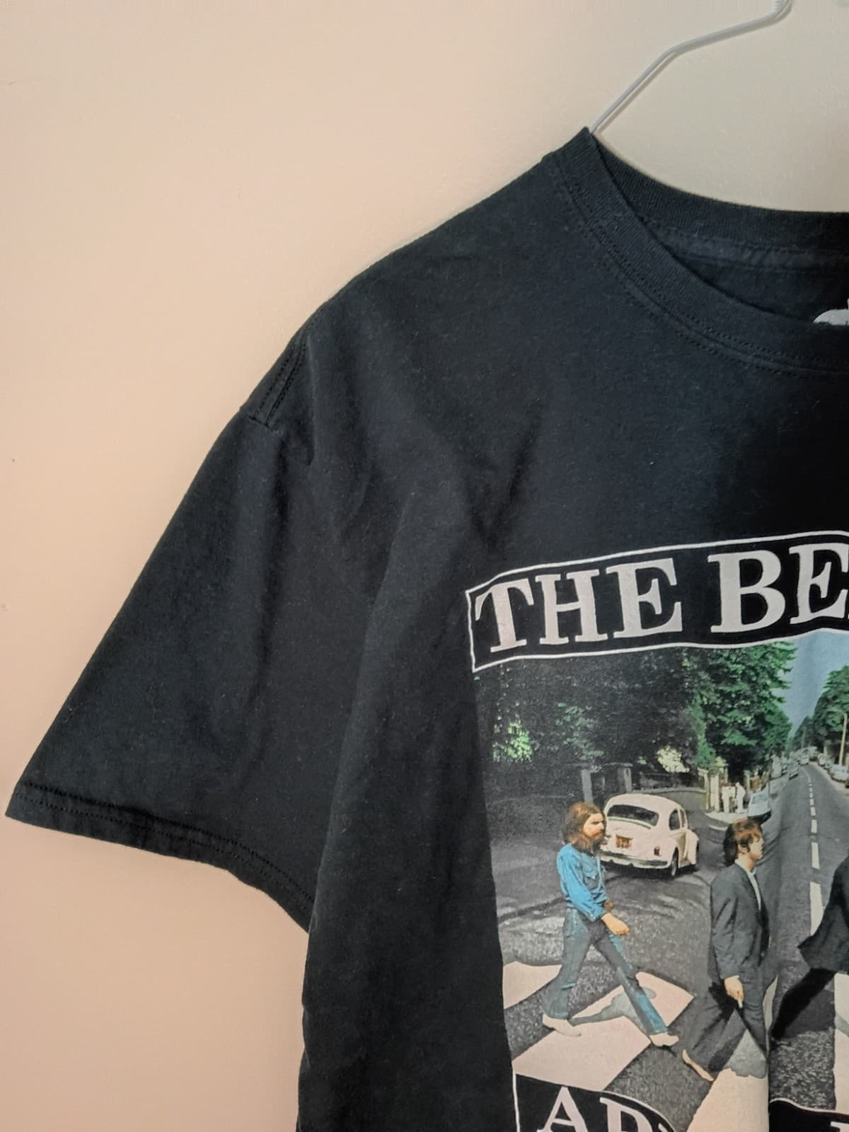 The Beatles Abbey Road Black Graphic T-Shirt Size 2XL Rock & Pop Music Tee - Thumbnail 5