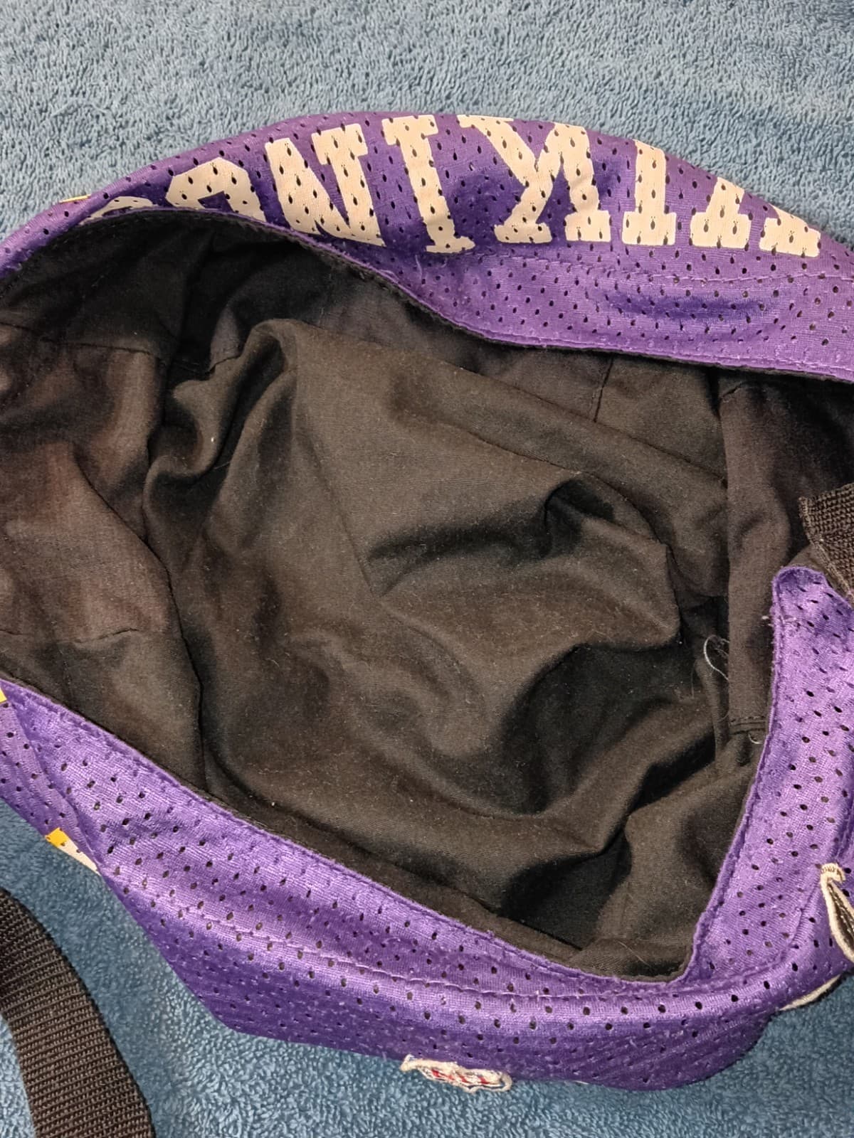 NFL Littlearth Minnesota Vikings NFL Jersey Mesh Shoulder Bag Purse Purple/Gold - Thumbnail 9