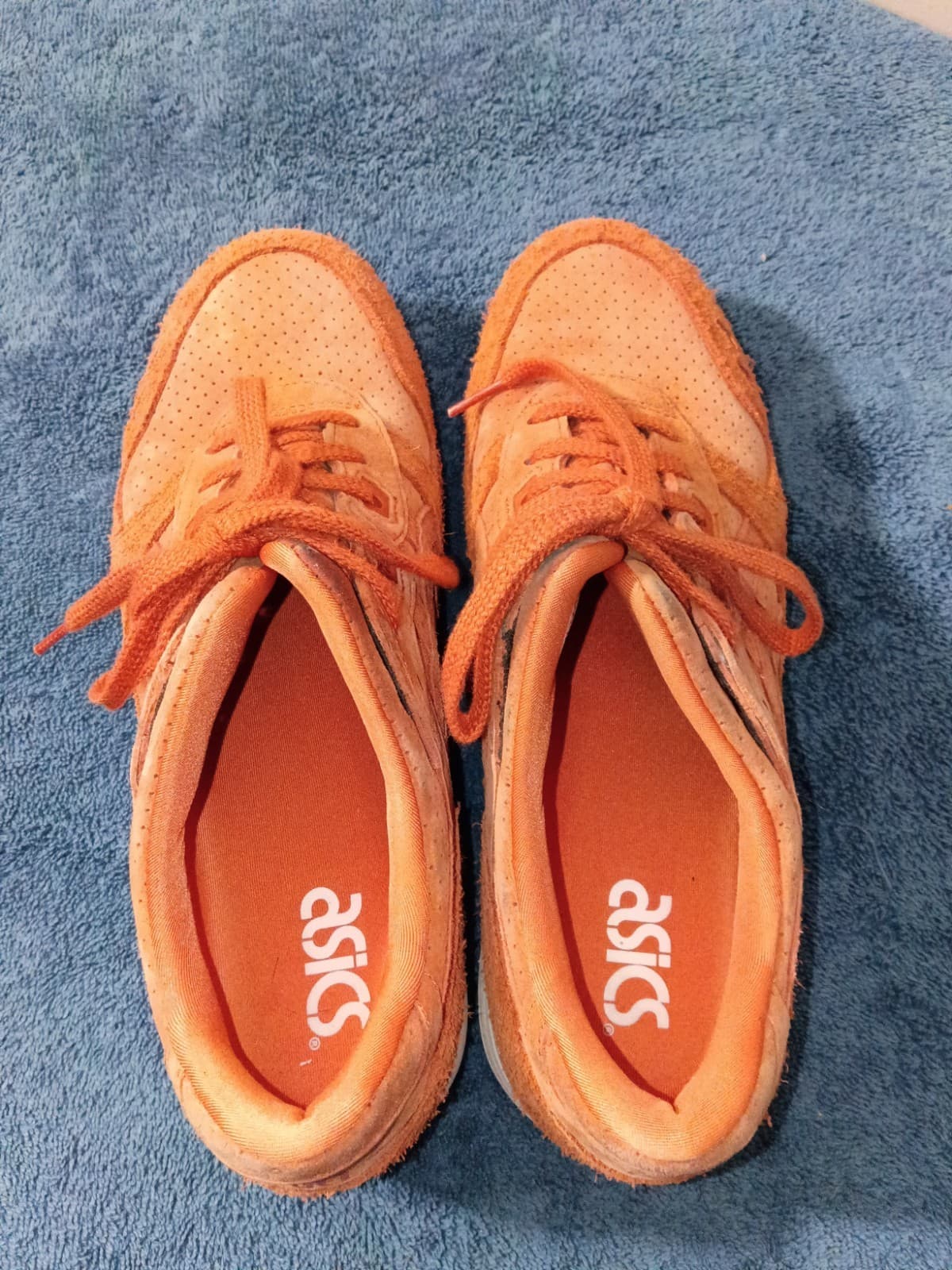 ASICS GEL-Lyte III Men’s Low Top Sneakers Orange Leather HL7X3 - Thumbnail 6