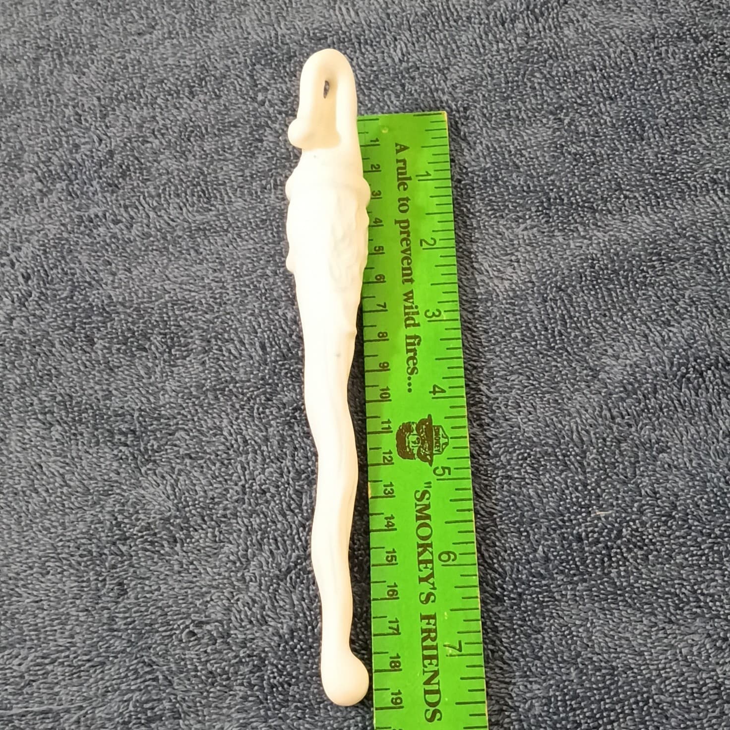 Ivory/Tan Gnome Figurine Carving Long Hat & Beard Approx 6 in Fantasy Decor - Thumbnail 4