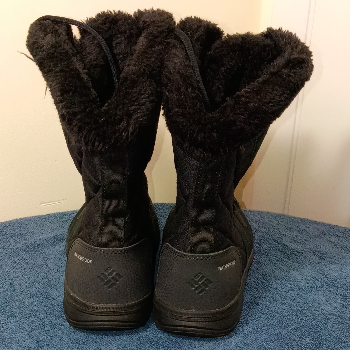 Columbia Black Waterproof Faux Fur Lined Lace-Up Snow Boots Mid-Calf US 7.5 - Thumbnail 4