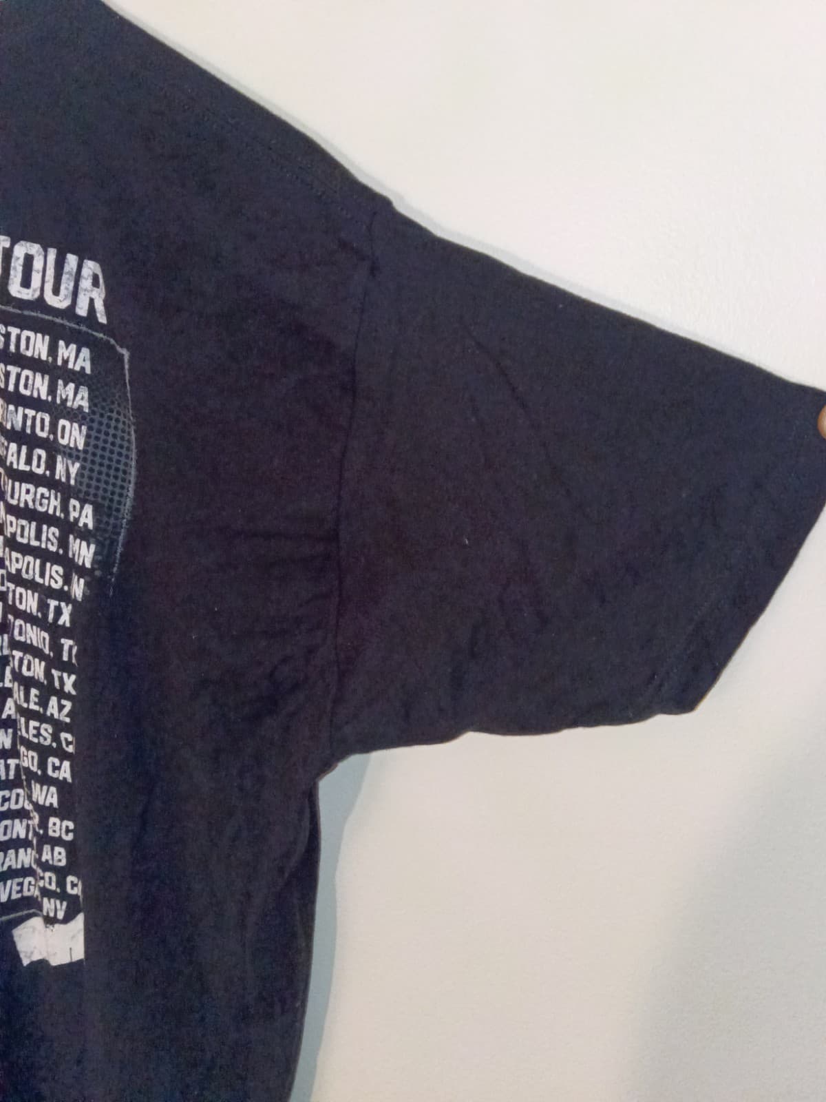 Mötley Crüe Stadium Tour 2022 Black Short Sleeve T-Shirt w/ Back Tour Dates XL - Thumbnail 7