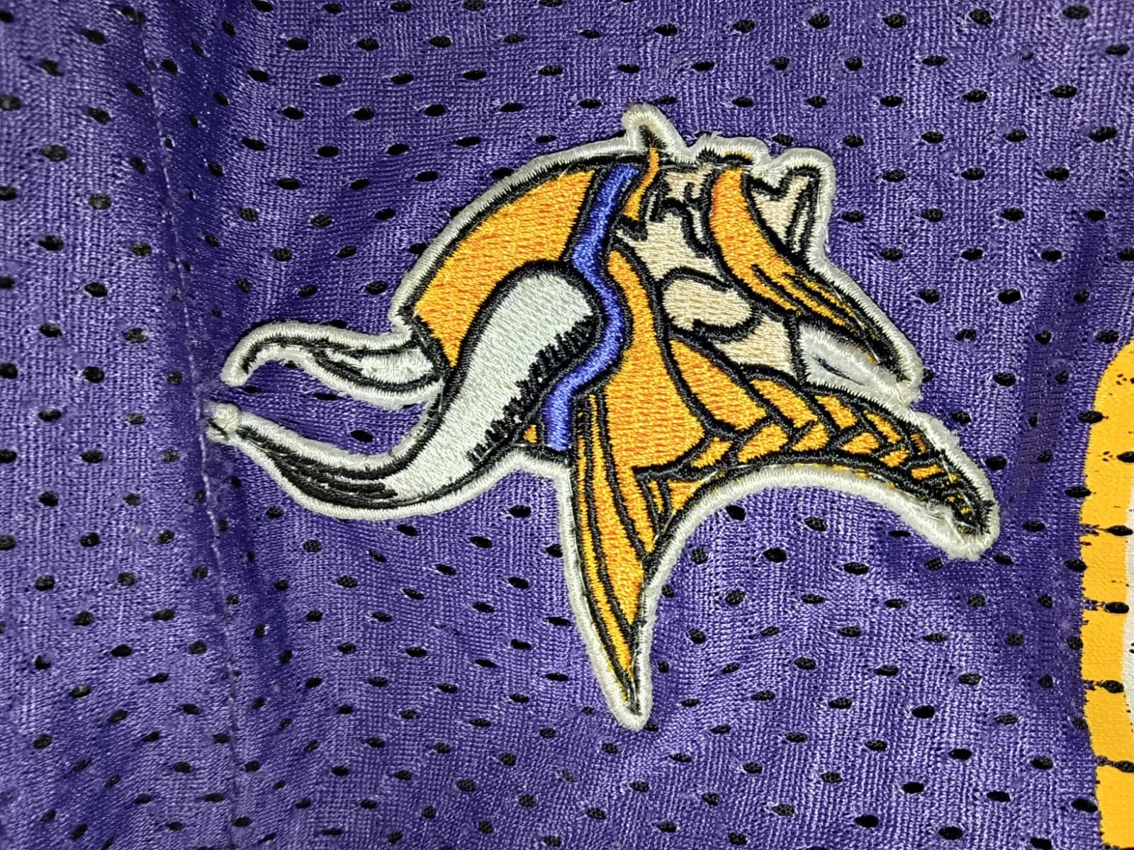 NFL Littlearth Minnesota Vikings NFL Jersey Mesh Shoulder Bag Purse Purple/Gold - Thumbnail 8