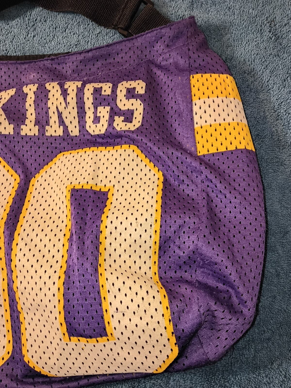 NFL Littlearth Minnesota Vikings NFL Jersey Mesh Shoulder Bag Purse Purple/Gold - Thumbnail 5