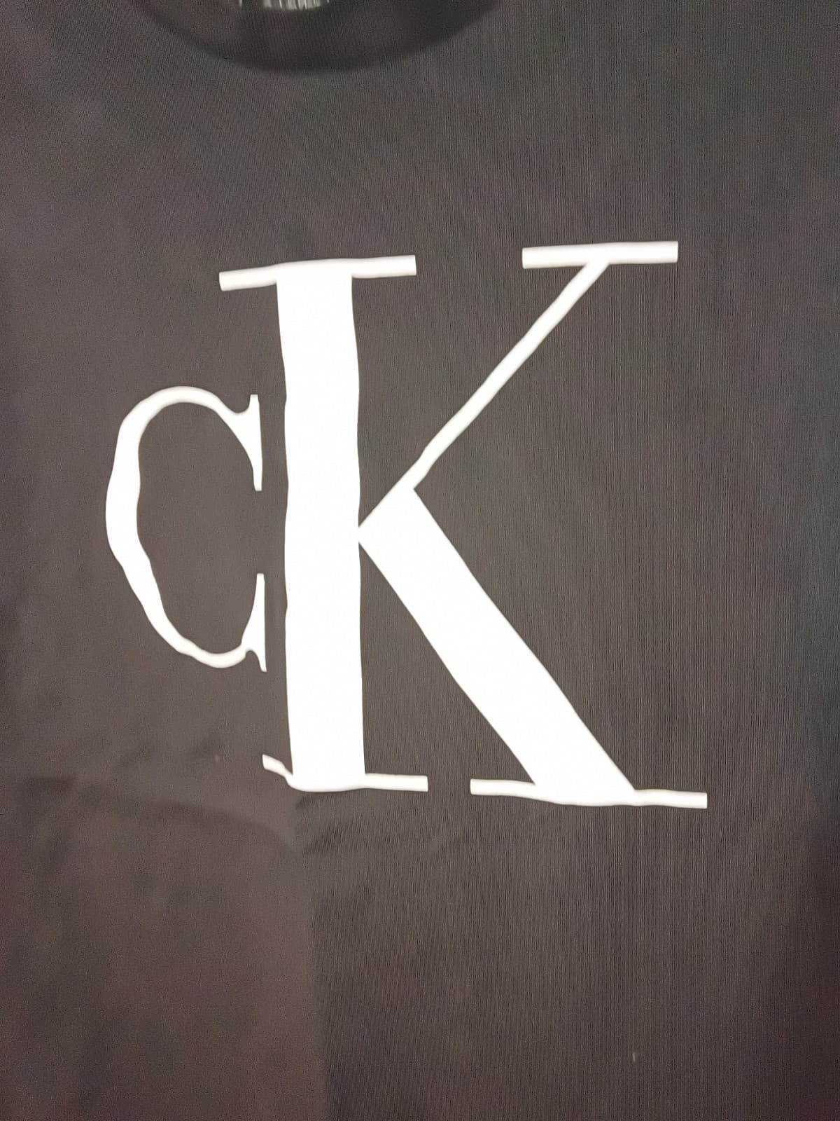 Calvin Klein Jeans Mens Black CK Logo Graphic Crew Neck Short Sleeve Tee Size L - Thumbnail 7