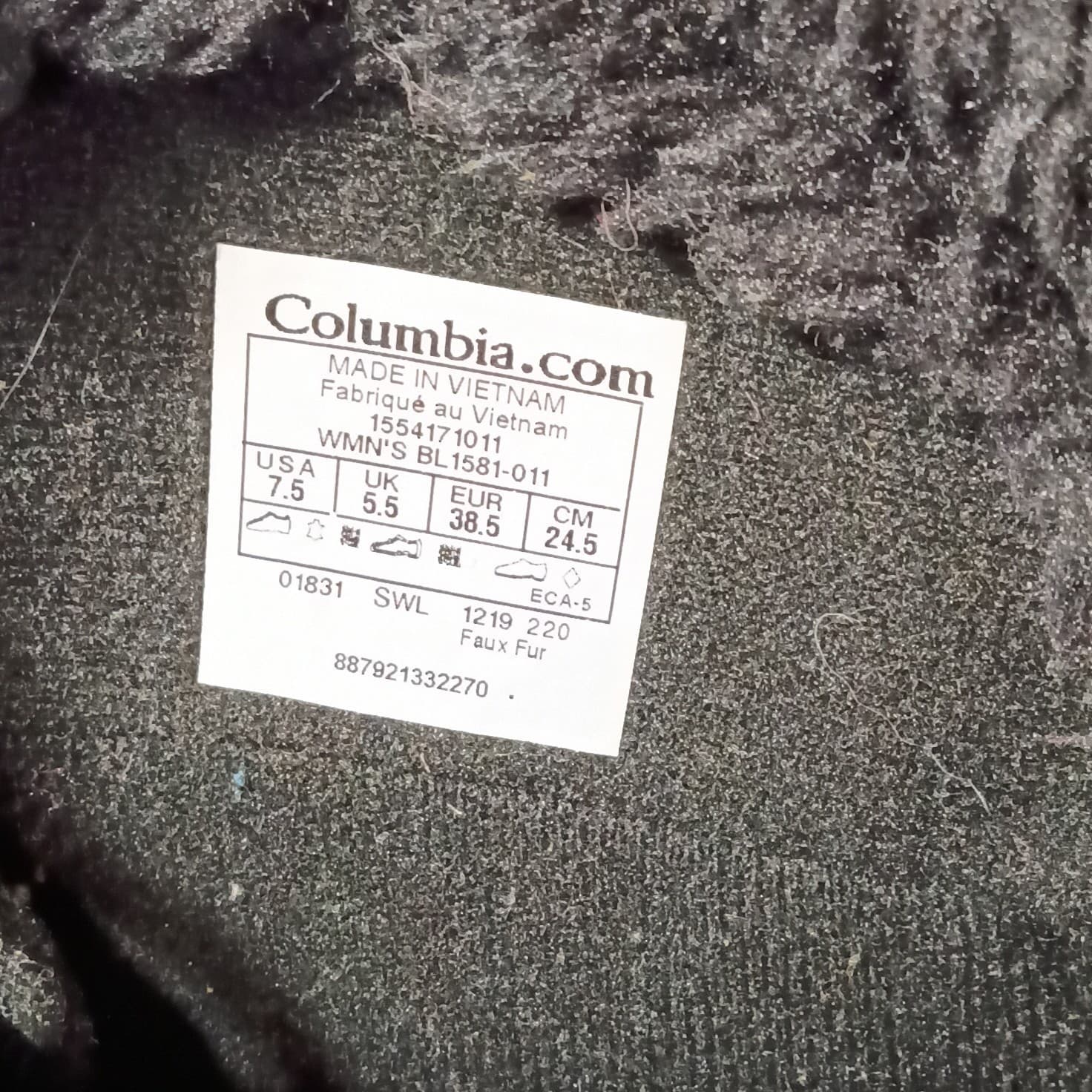 Columbia Black Waterproof Faux Fur Lined Lace-Up Snow Boots Mid-Calf US 7.5 - Thumbnail 17
