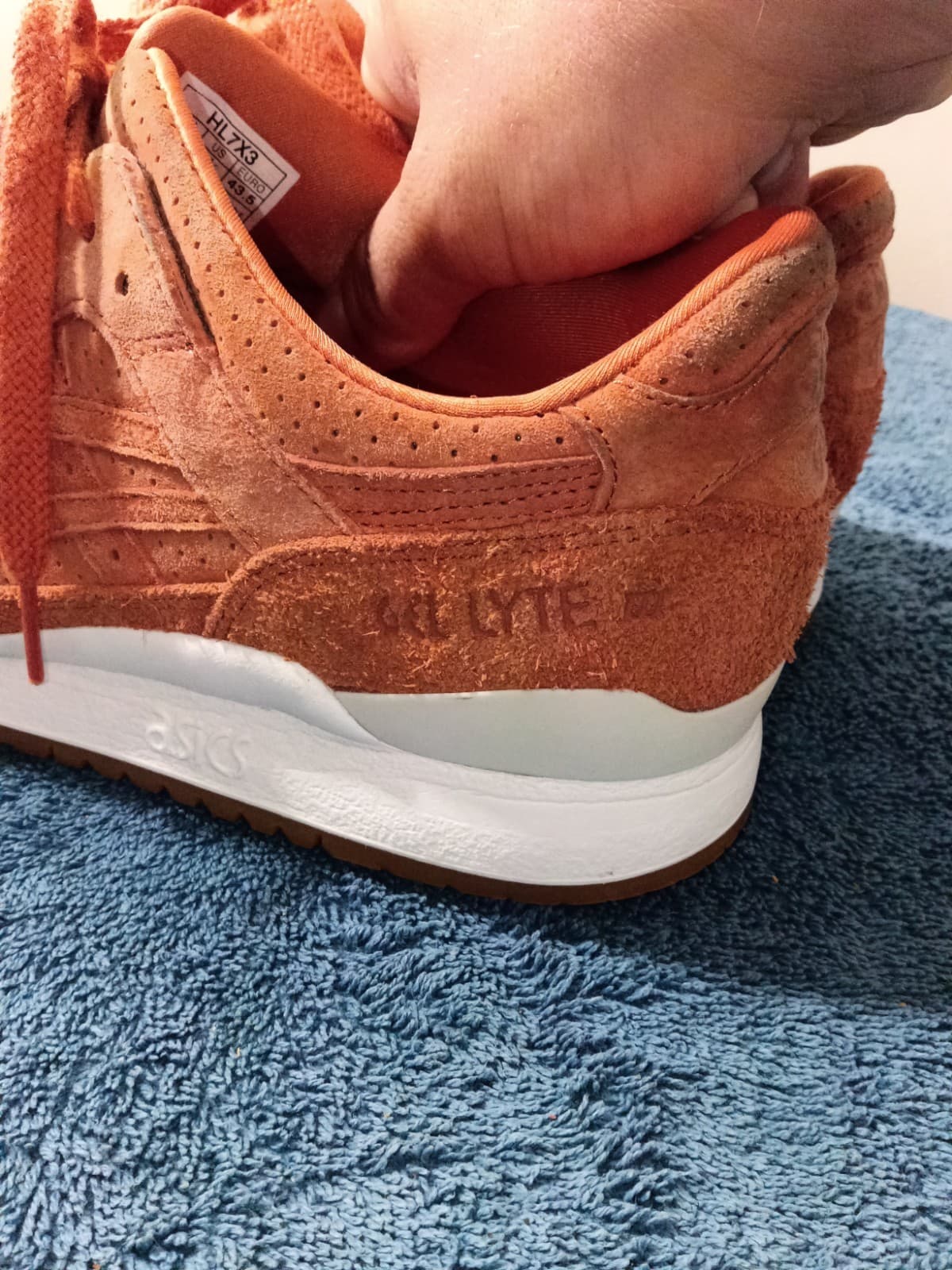 ASICS GEL-Lyte III Men’s Low Top Sneakers Orange Leather HL7X3 - Thumbnail 11