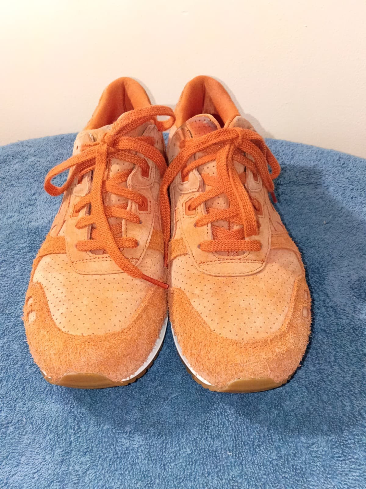 ASICS GEL-Lyte III Men’s Low Top Sneakers Orange Leather HL7X3 - Thumbnail 2