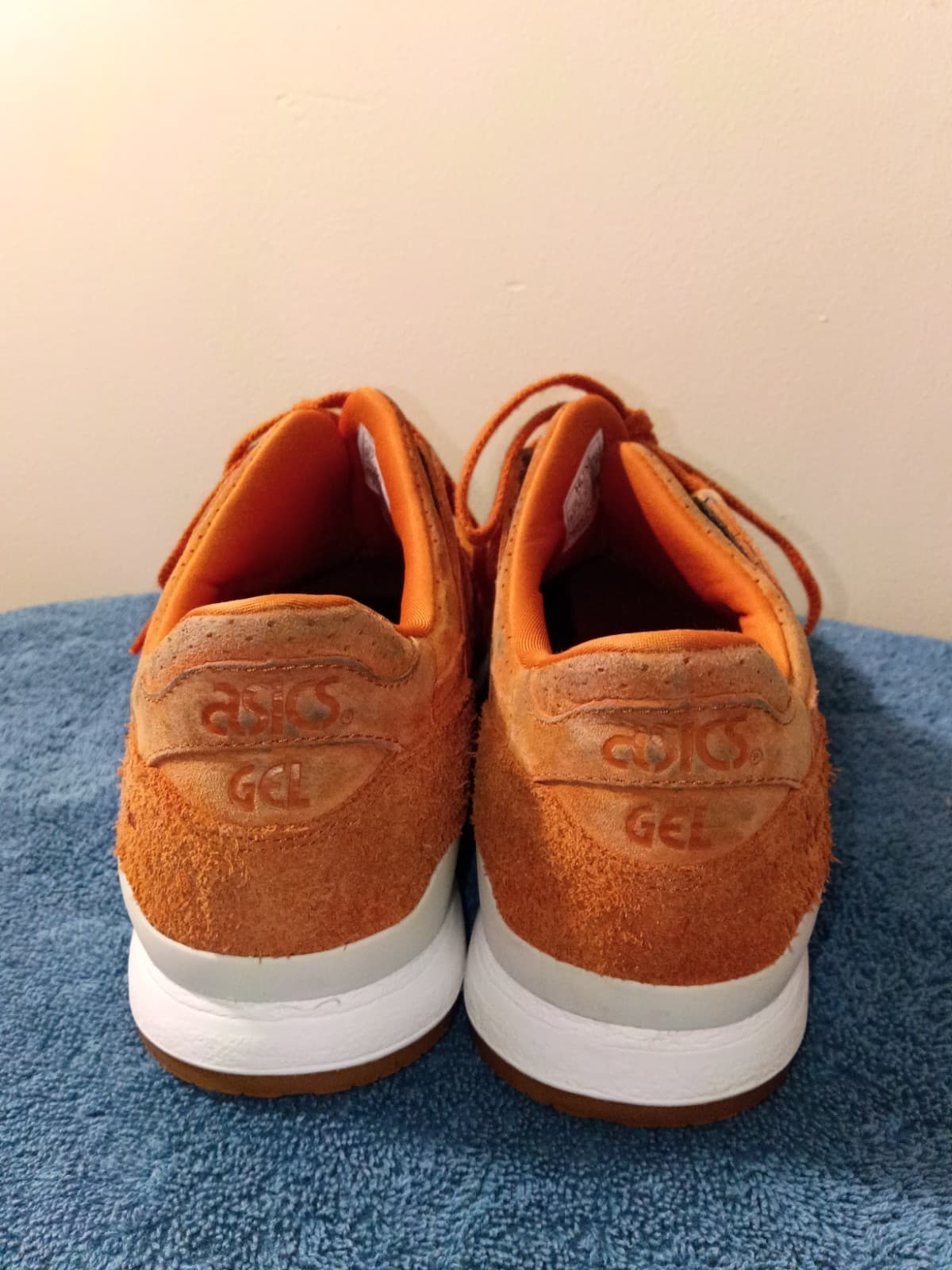 ASICS GEL-Lyte III Men’s Low Top Sneakers Orange Leather HL7X3 - Thumbnail 4