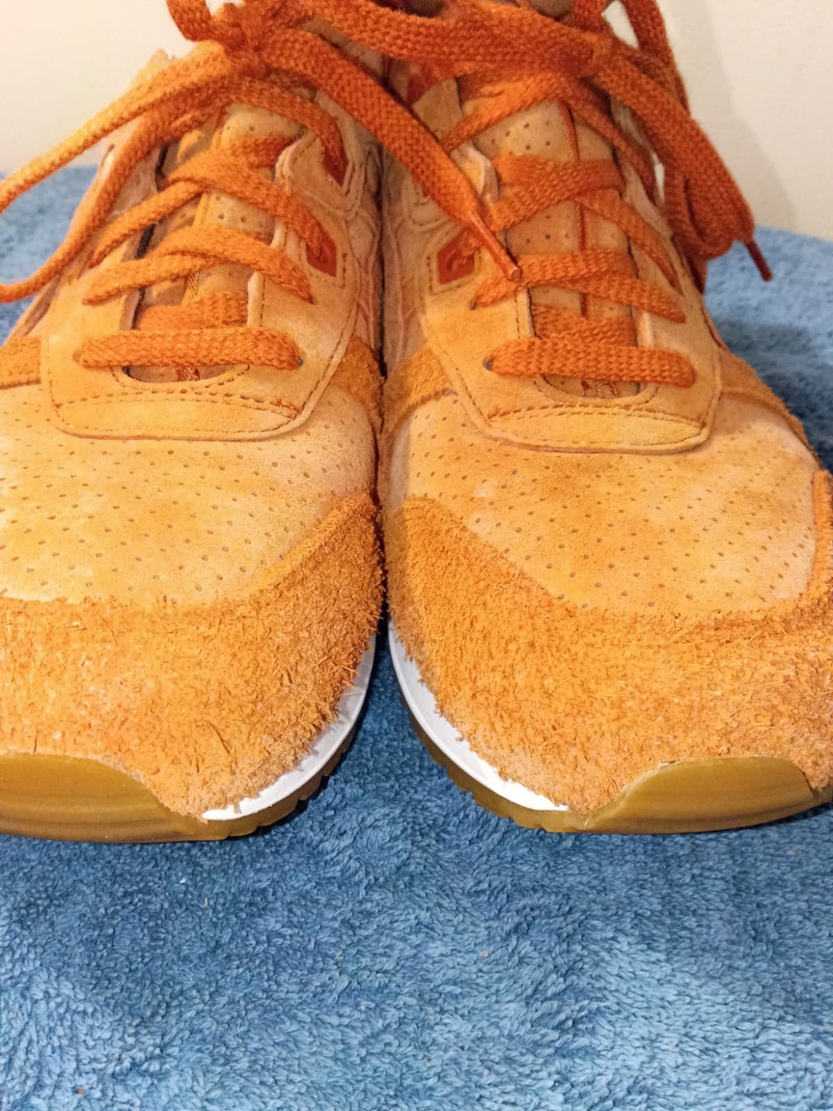 ASICS GEL-Lyte III Men’s Low Top Sneakers Orange Leather HL7X3 - Thumbnail 9