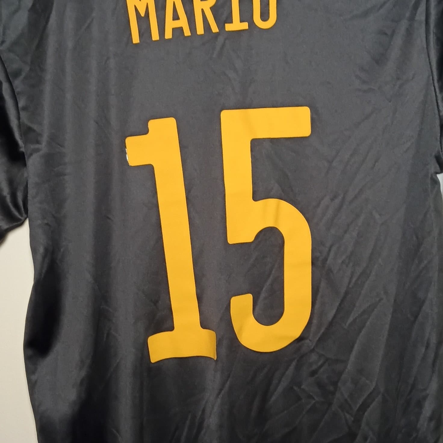 adidas Tigres UANL Soccer Jersey Aeroready Mario #15 Size M Black/Gray/Gold - Thumbnail 11