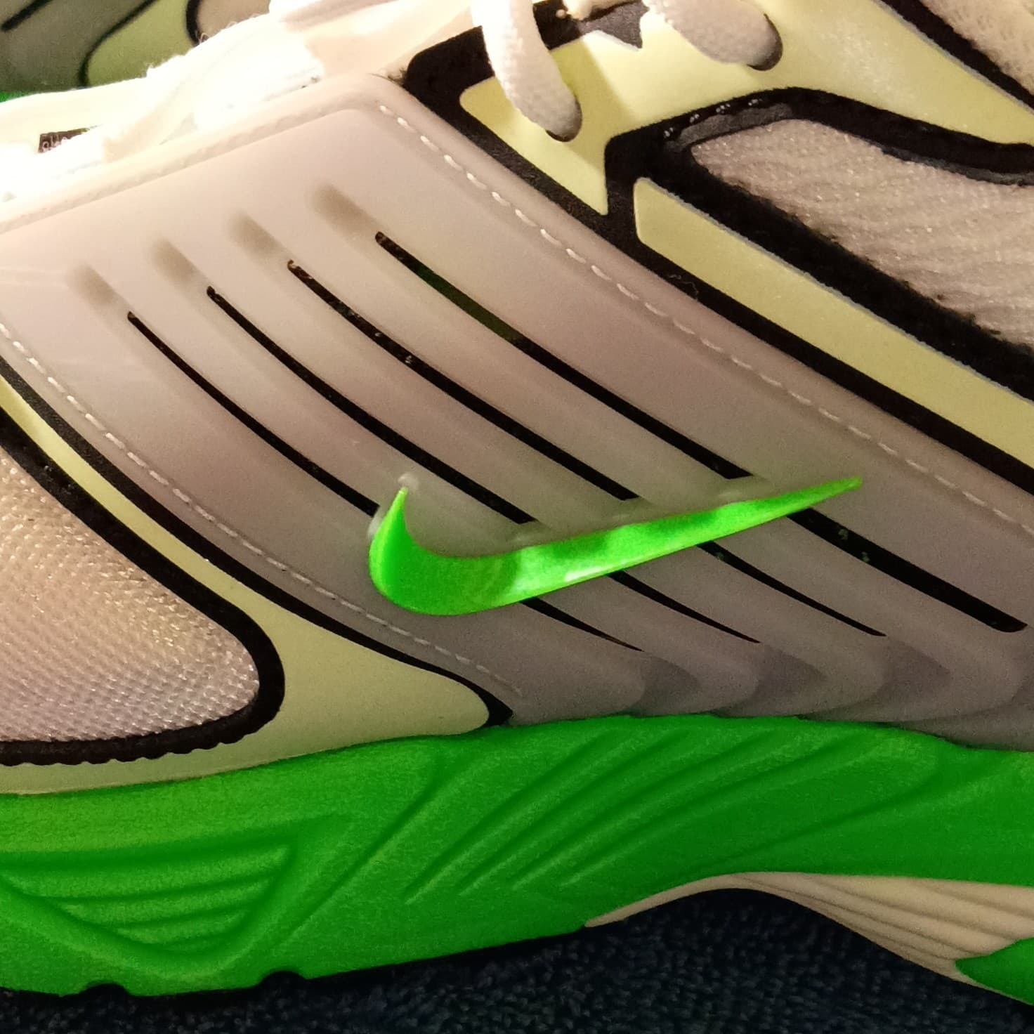 Nike Pegasus Wave Men’s Running Sneaker US 9.5 White/Green/Gray IB0612-103 - Thumbnail 13