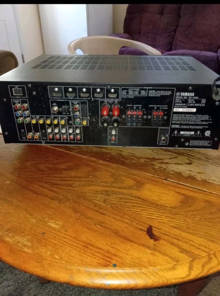 Yamaha RX-V565 7.1ch A/V Receiver DTS Dolby Digital HDMI AM/FM Tuner Black - Thumbnail 6