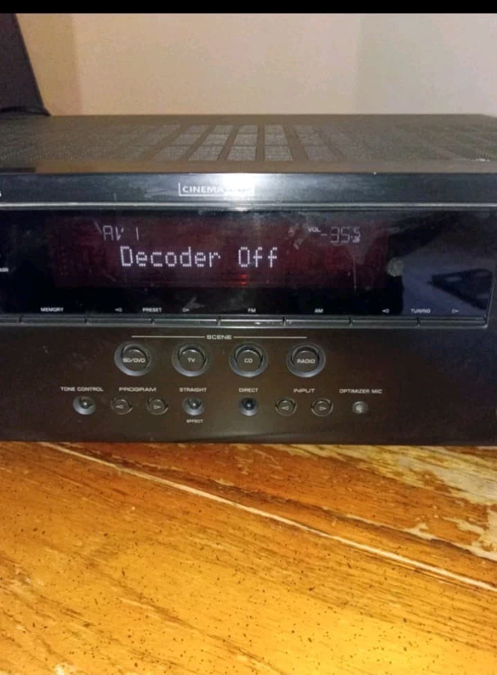 Yamaha RX-V565 7.1ch A/V Receiver DTS Dolby Digital HDMI AM/FM Tuner Black - Thumbnail 3