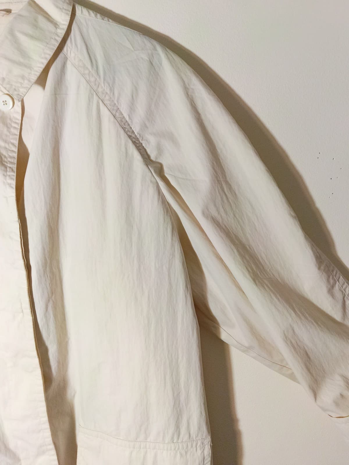 Eddie Bauer Womens L White Button Front Collared Mid-Length Long Sleeve Jacket - Thumbnail 7